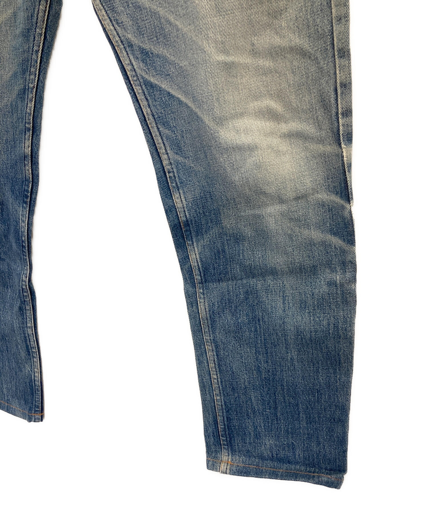 中古・古着通販】A.P.C. (アーペーセー) ダメージデニムパンツ ブルー