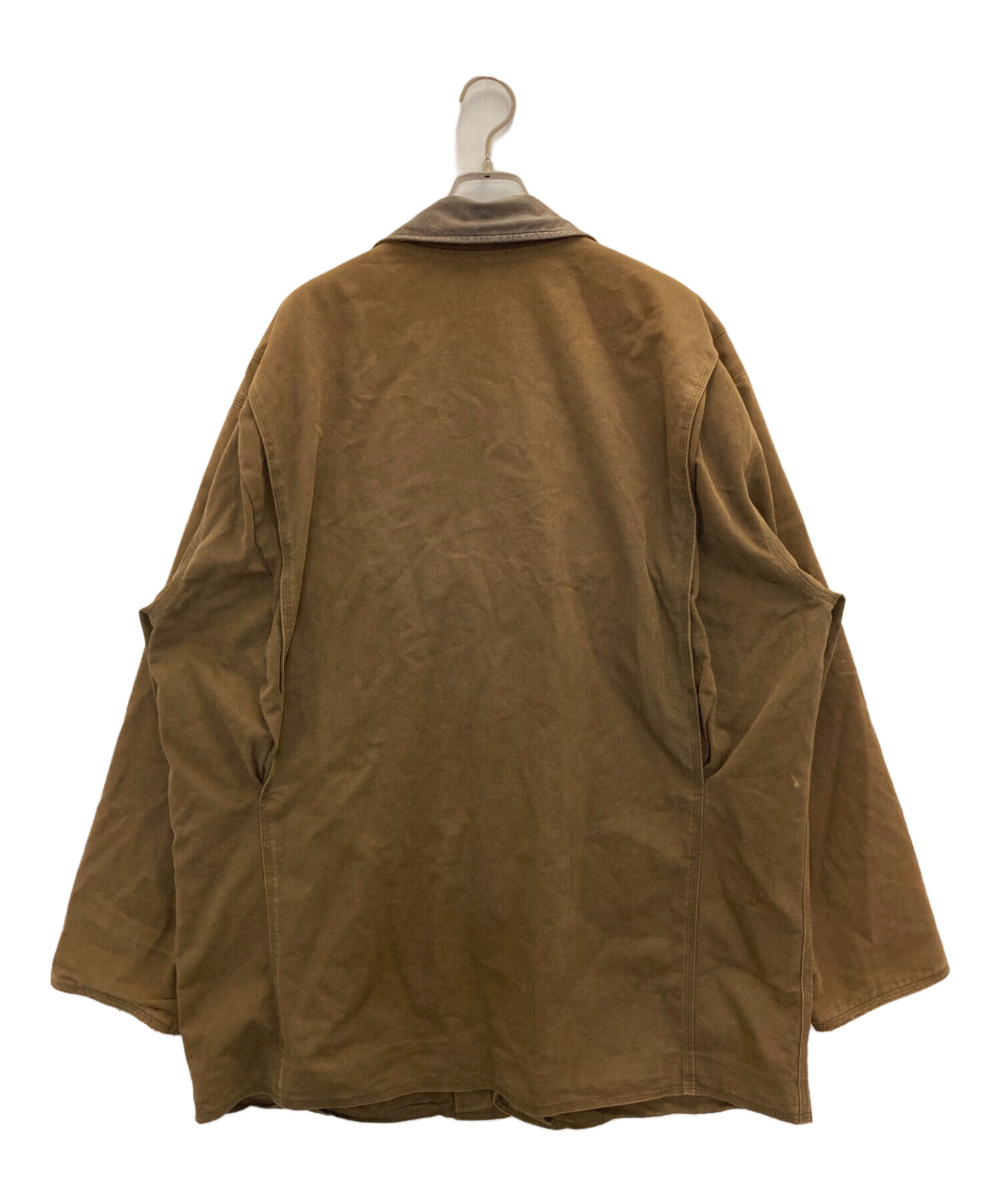 90s J.Crew ジェイクルー　リネン　カバーオール 中古・古着通販】J.CREW (ジェイクルー) 90s レザーカラーダック地