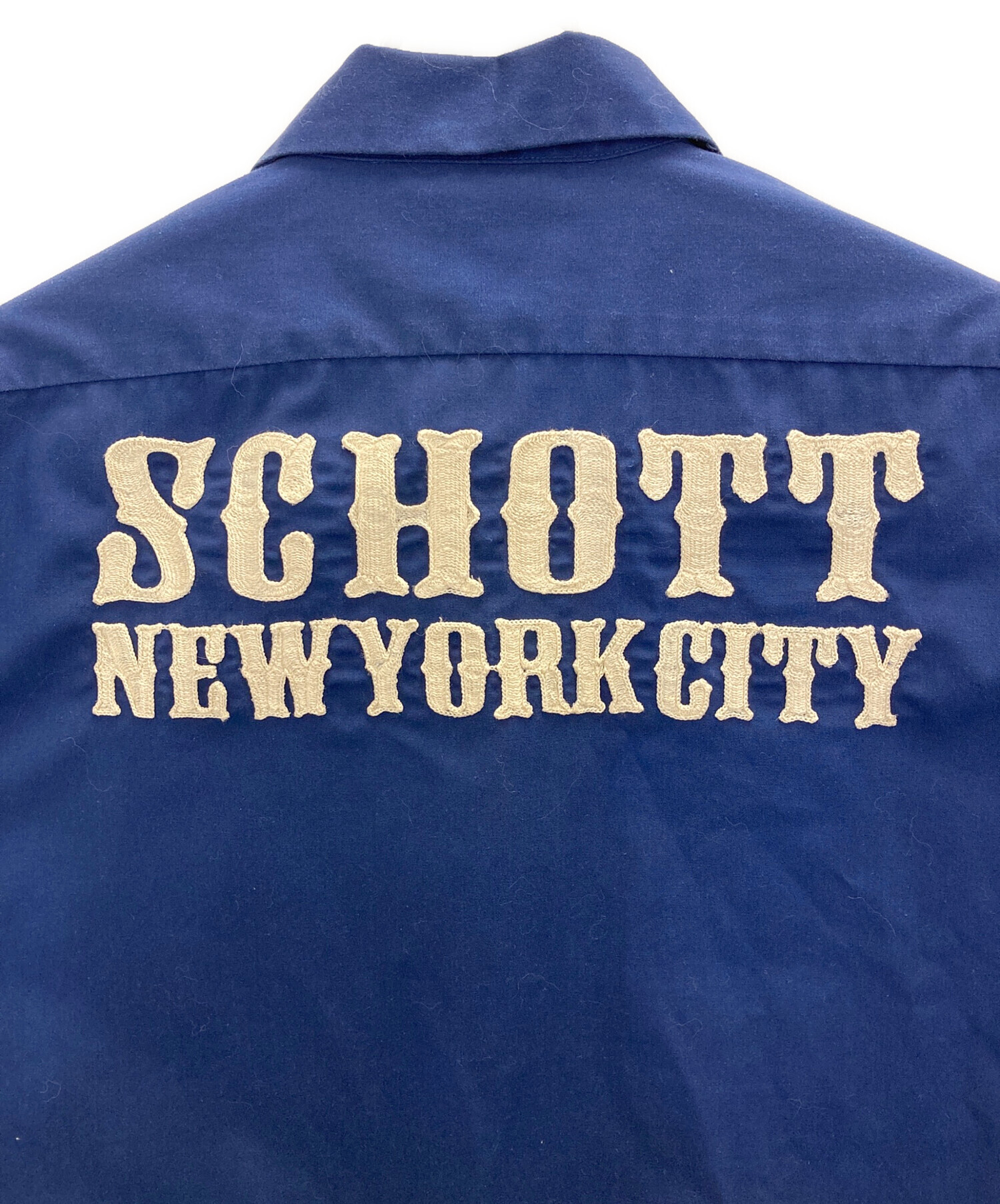 中古・古着通販】Schott (ショット) ワークシャツ ブルー サイズ:S