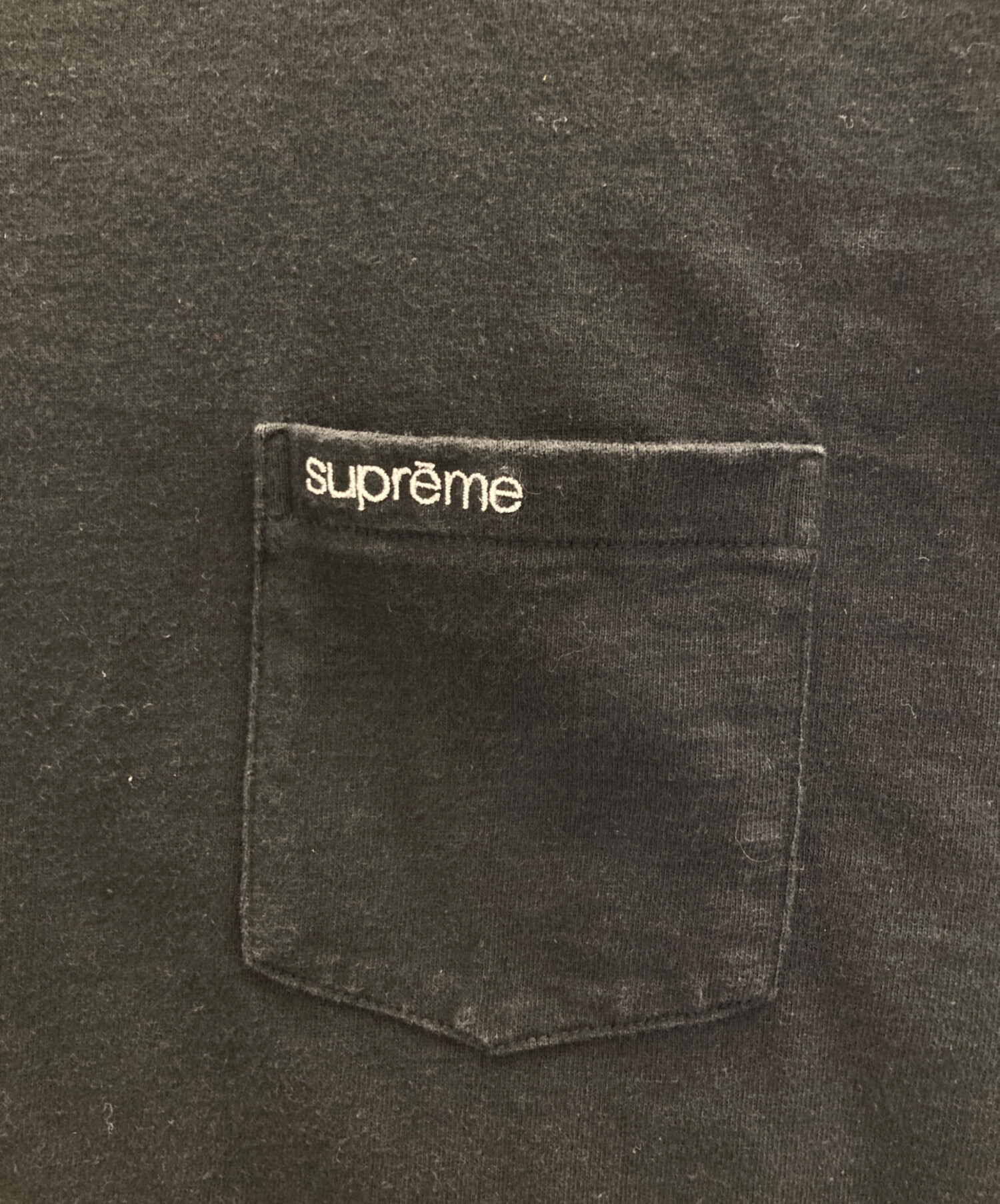 中古・古着通販】SUPREME (シュプリーム) ポケットTシャツ ブラック