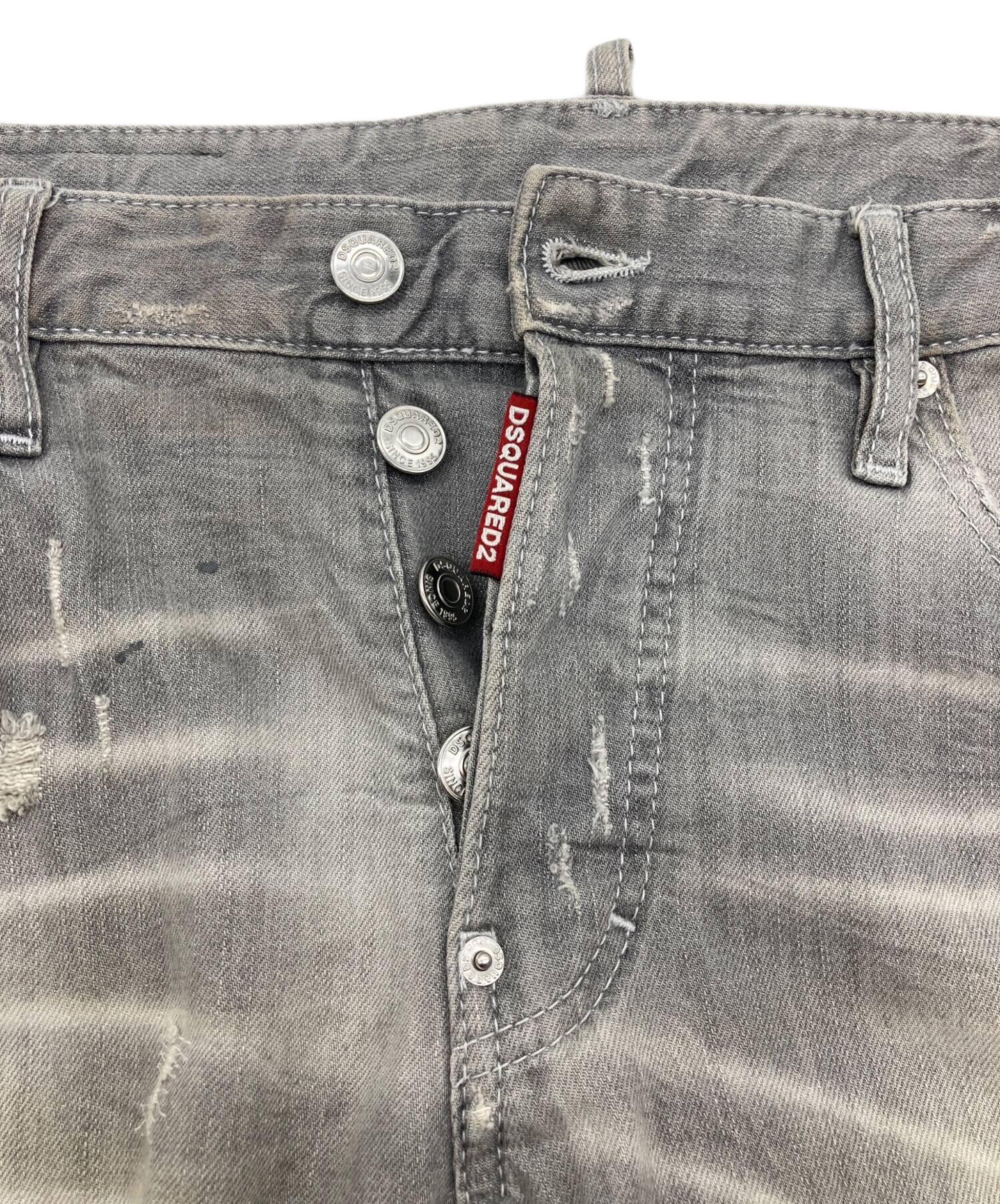 中古・古着通販】DSQUARED2 (ディースクエアード) SKATER JEAN グレー 
