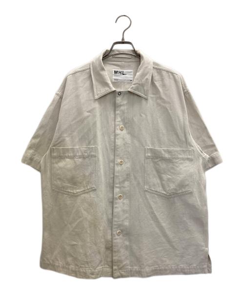 未使用 MHL HIGHTWISTED COTTON 半袖 シャツ 日本製 中古・古着通販】MHL (エムエイチエル) FADED COTTON ROUGH TWILL