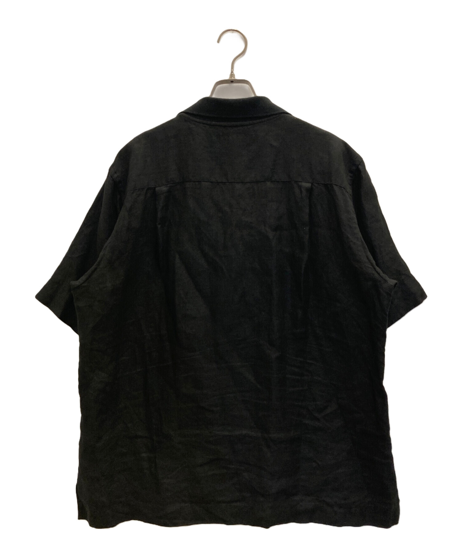 チョコ MARGARET HOWELL リネン 半袖シャツ 黒 サイズ2 中古・古着通販】MARGARET HOWELL (マーガレットハウエル) リネン