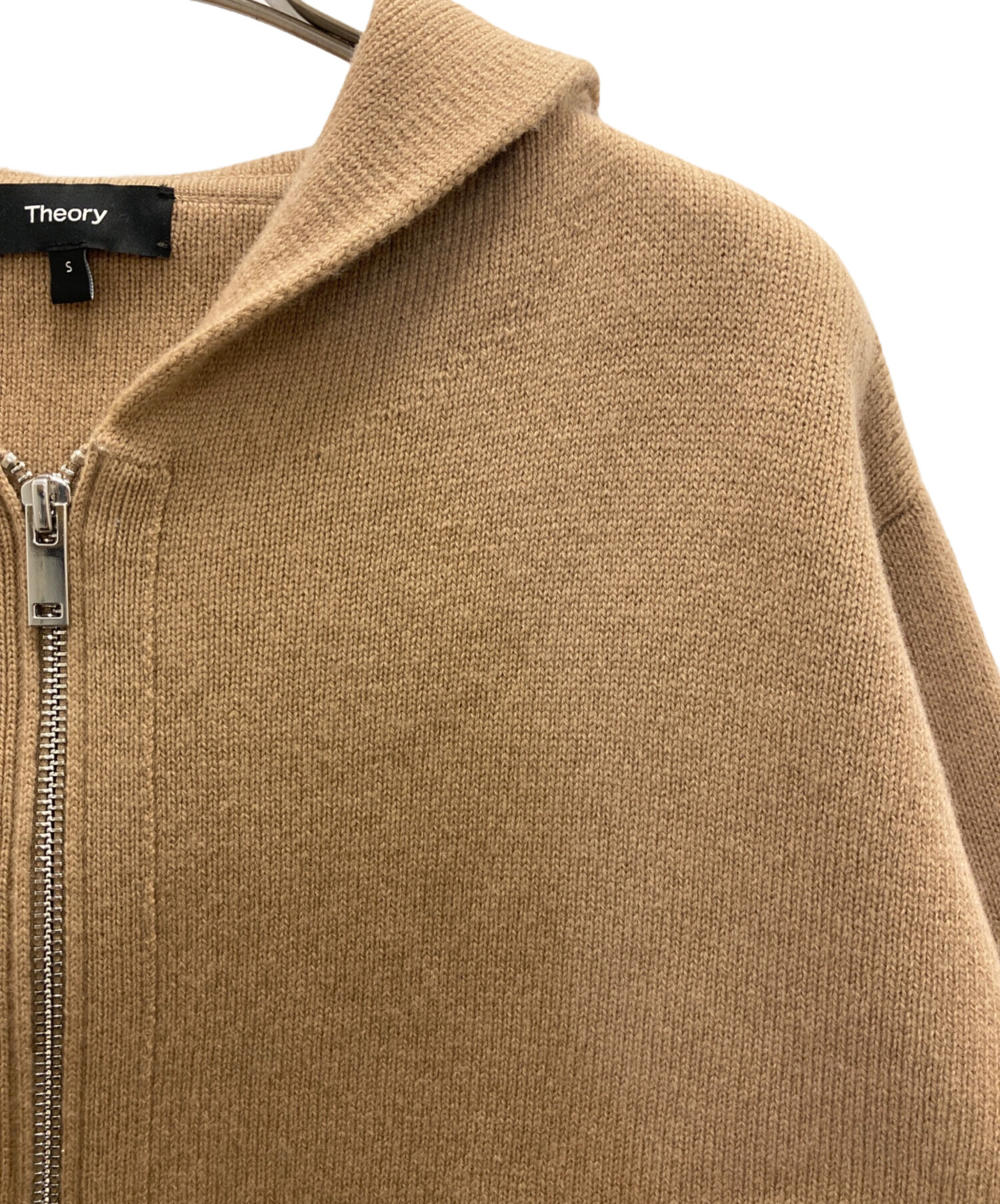 Theory - セオリー 【美品/23年製】01-3403710 カシミア混 ジップ ニットパーカー/ S 中古・古着通販】theory (セオリー) カシミア混 ジップアップ ニット