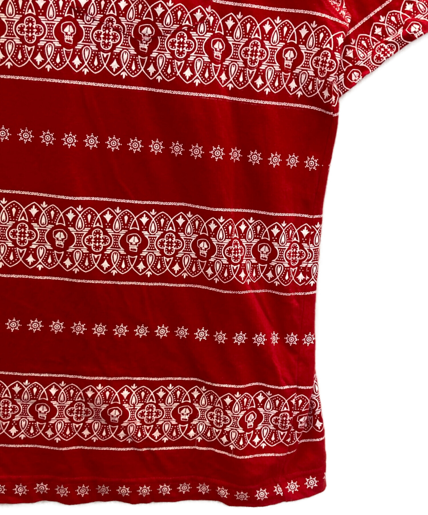 入手困難　STUSSY バンダナレッド 中古・古着通販】stussy (ステューシー) 00s bandana skull border tee