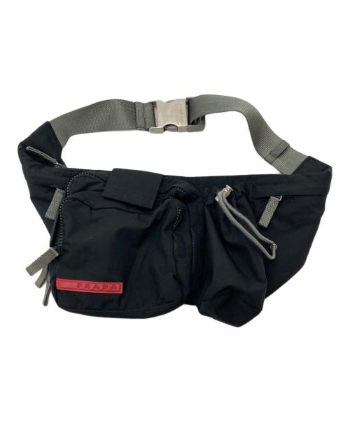 【5/16再お値下げ】PRADA SPORTS ボディバッグ ブラック 中古・古着通販】PRADA SPORTS (プラダスポーツ) ボディーバッグ