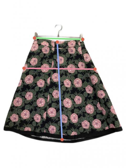 中古・古着通販】M'S GRACY (エムズグレイシー) 花柄スカート ブラック