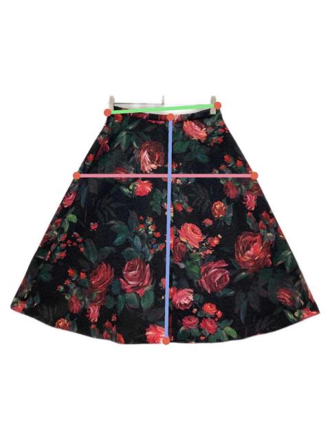 中古・古着通販】M'S GRACY (エムズグレイシー) 花柄スカート ブラック