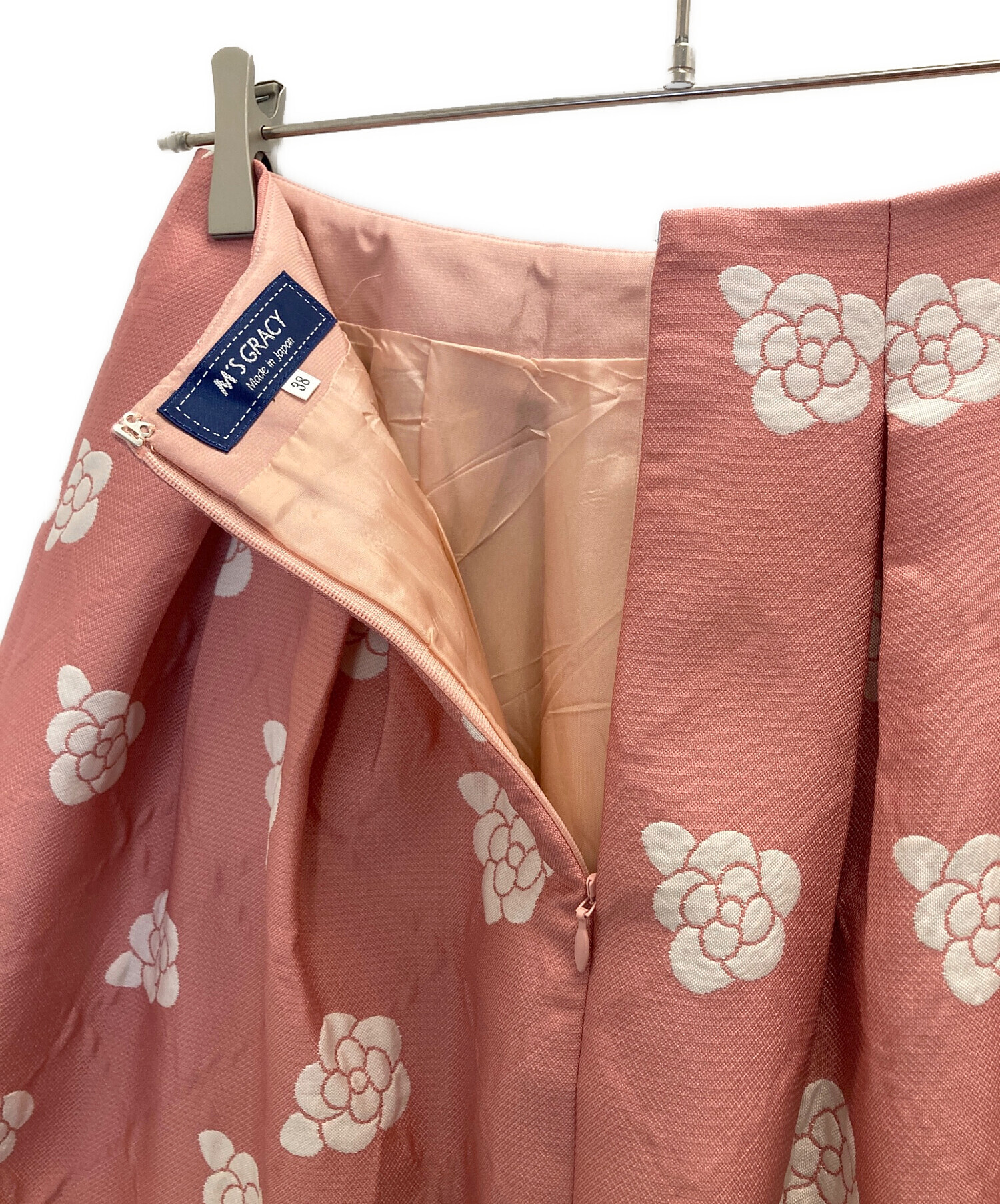 中古・古着通販】M'S GRACY (エムズグレイシー) 花柄スカート ピンク