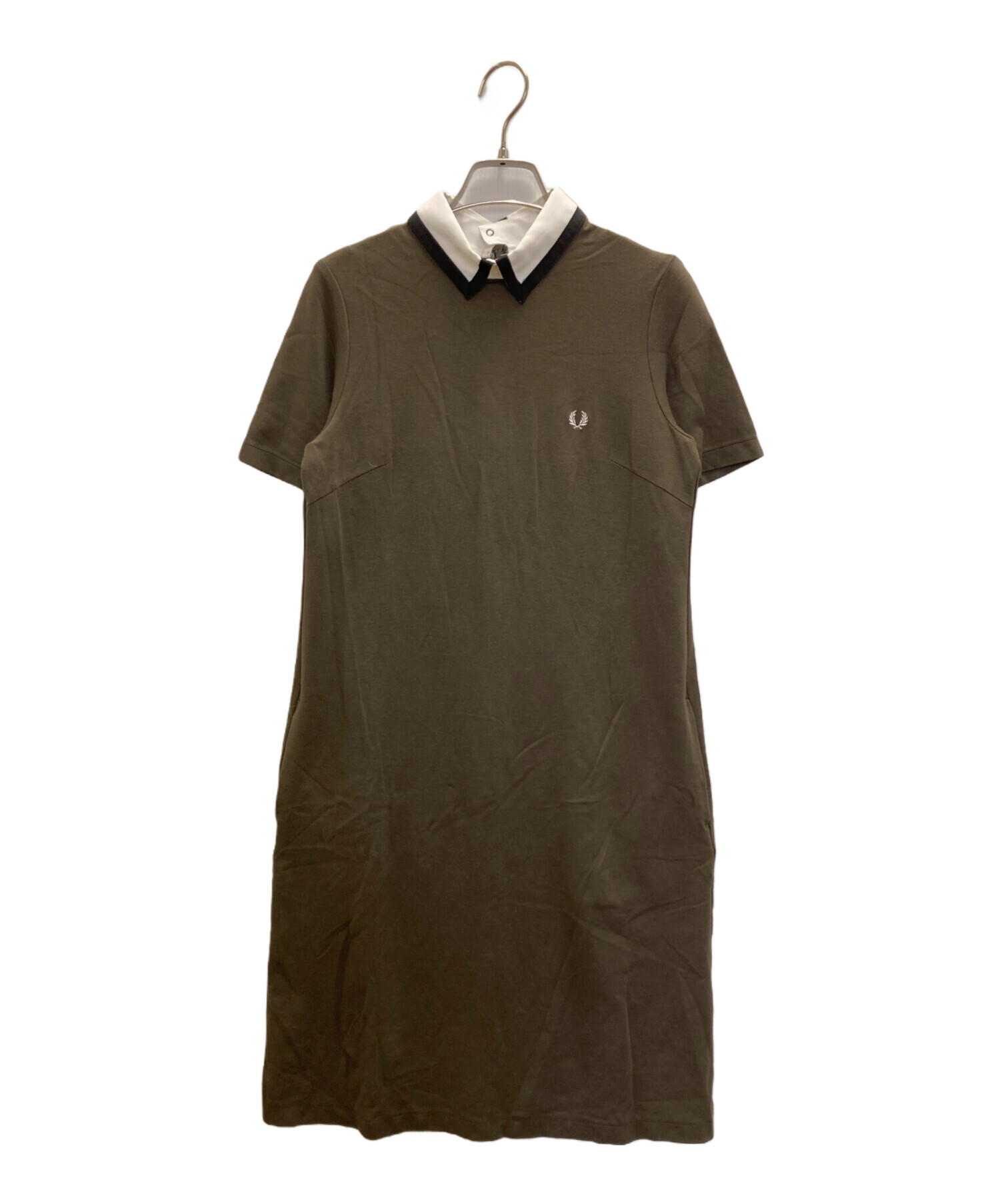 Fred Perry オリーブ ポロシャツ　44 中古・古着通販】FRED PERRY (フレッドペリー) ポロカラーOP オリーブ