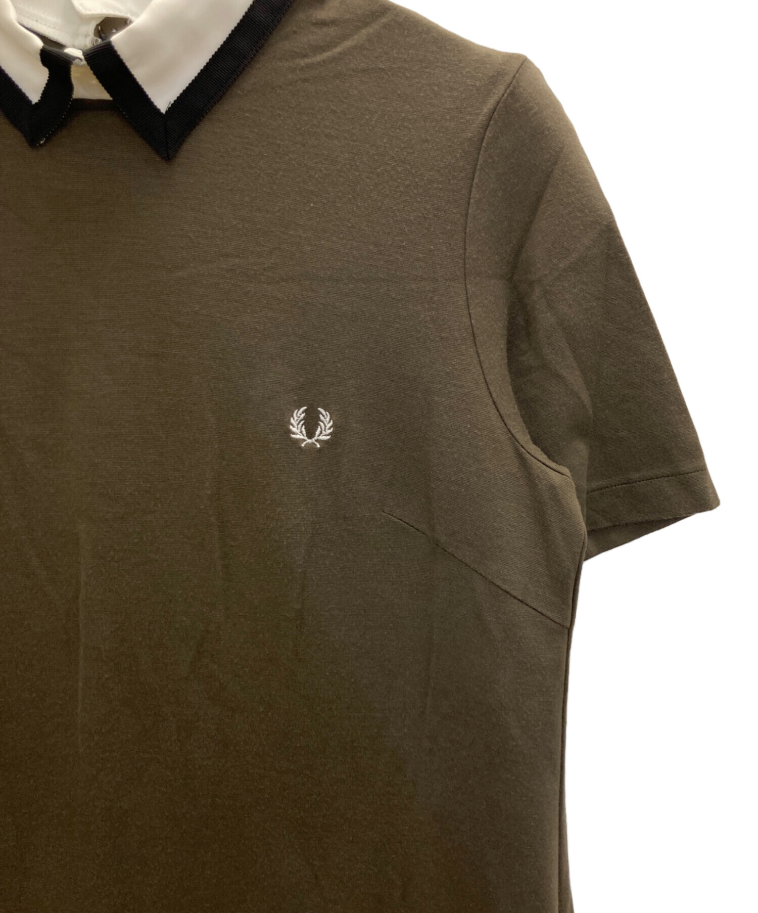 中古・古着通販】FRED PERRY (フレッドペリー) ポロカラーOP オリーブ