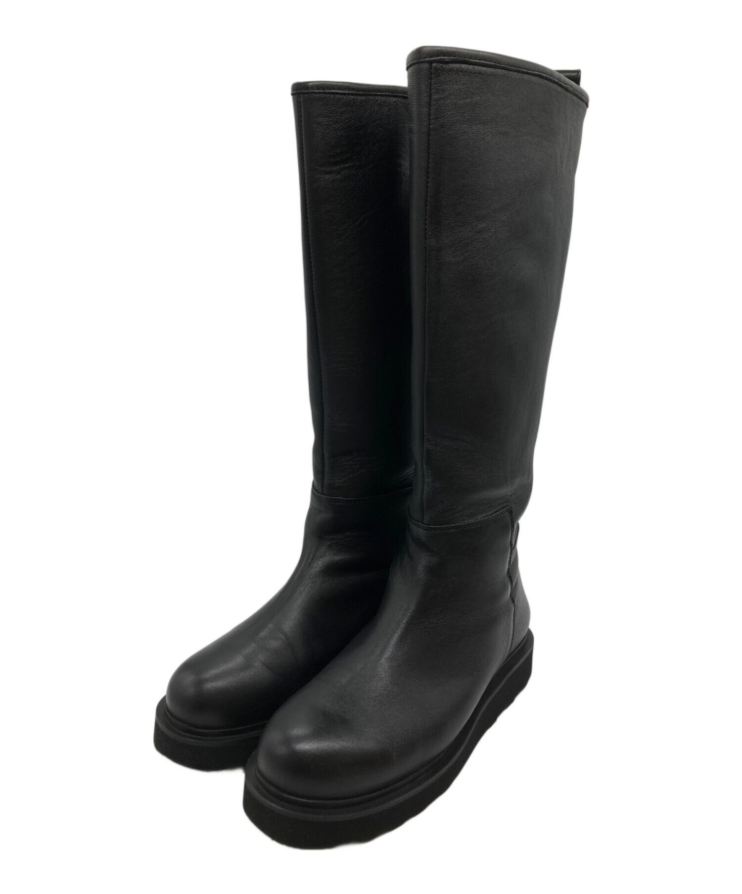 中古・古着通販】Caminando (カミナンド) RIDING LONG BOOTS ブラック