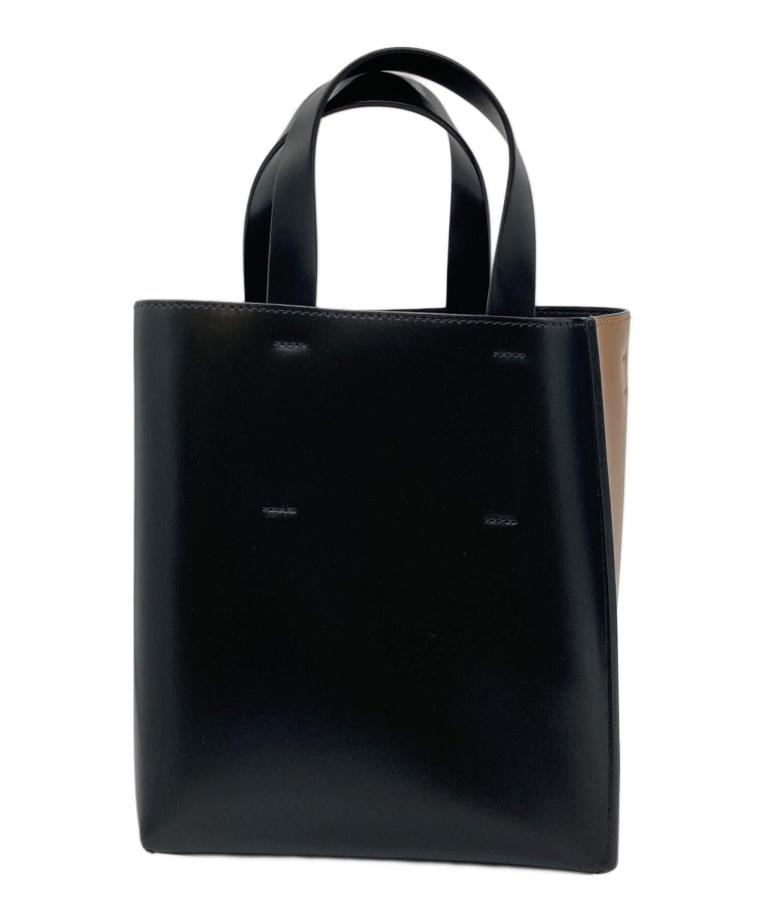 中古・古着通販】MARNI (マルニ) Museoミニバッグ ブラウン×ブラック 