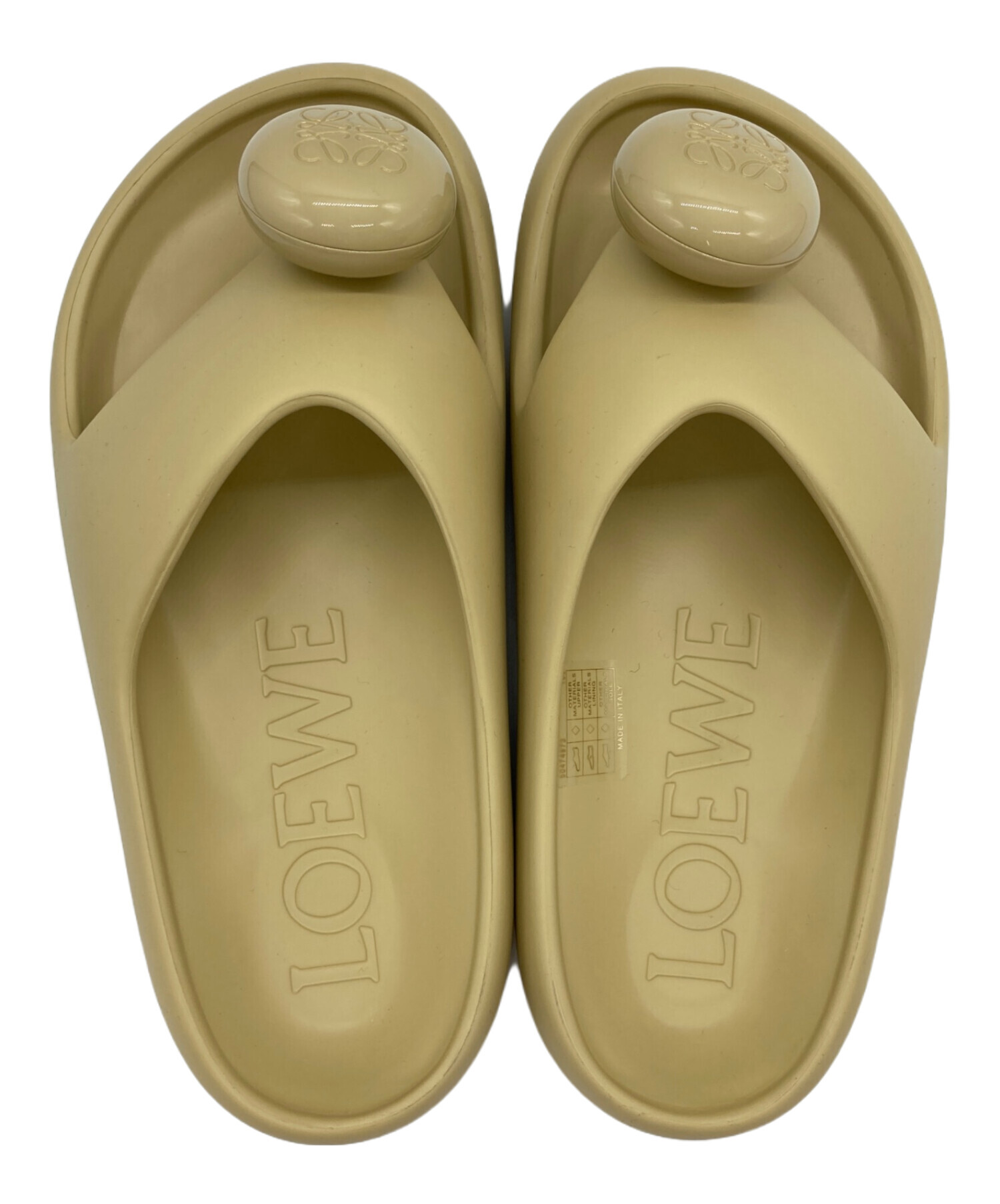 LOEWE サンダル ペールイエロー サイズ42 LOEWE サンダル ペール
