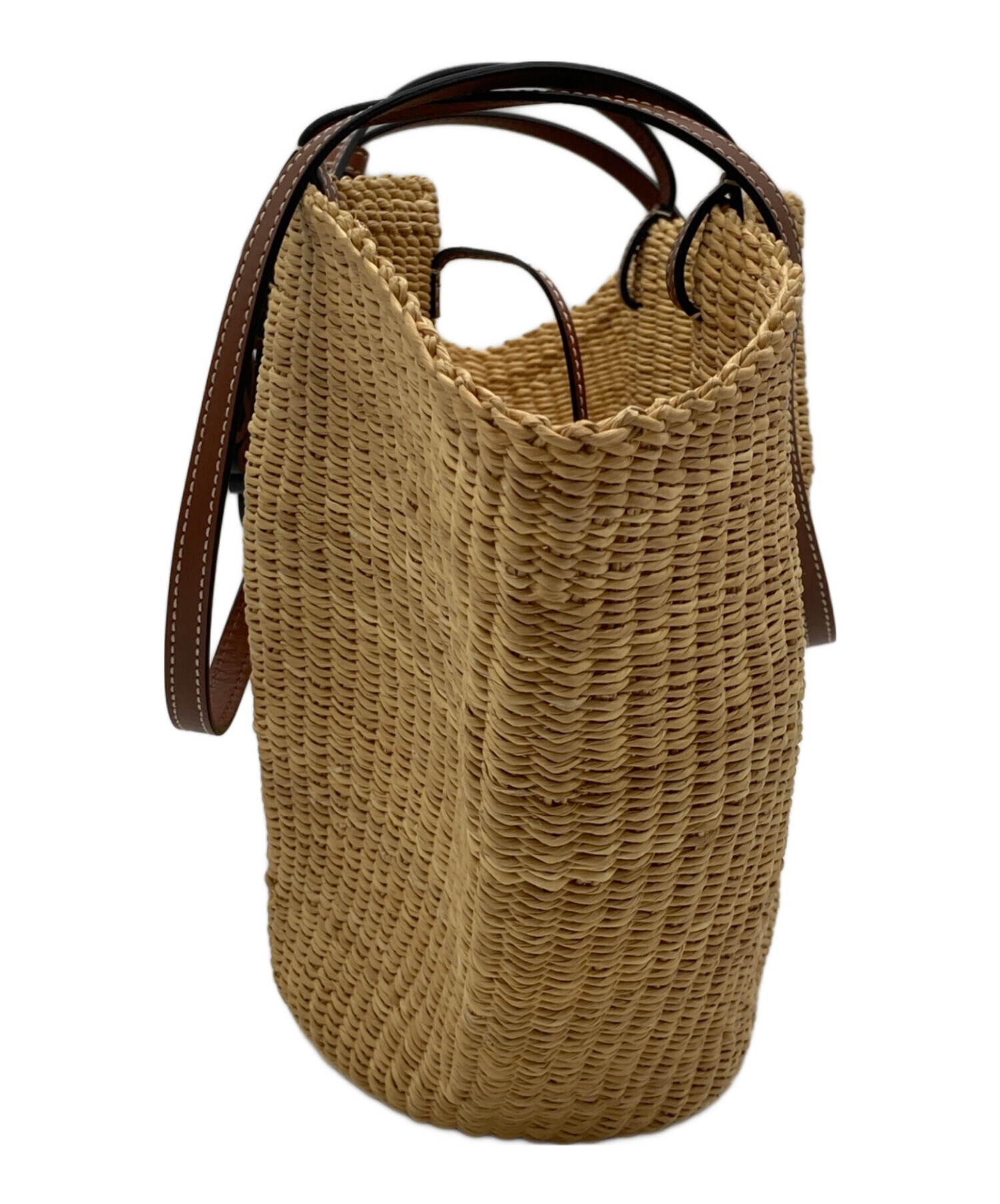 中古・古着通販】LOEWE (ロエベ) シェルバスケットバッグ ベージュ 