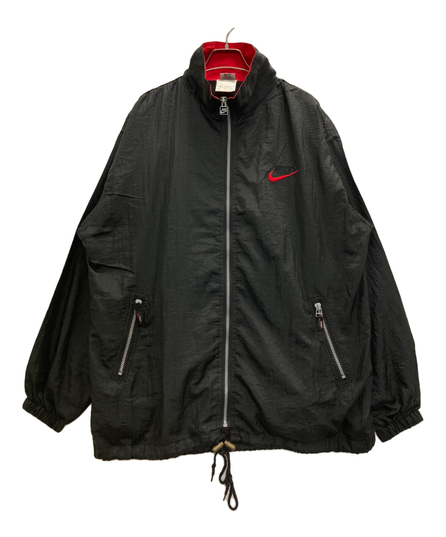 中古・古着通販】NIKE (ナイキ) 90s NYLON JACKET ブラック サイズ:Ⅿ