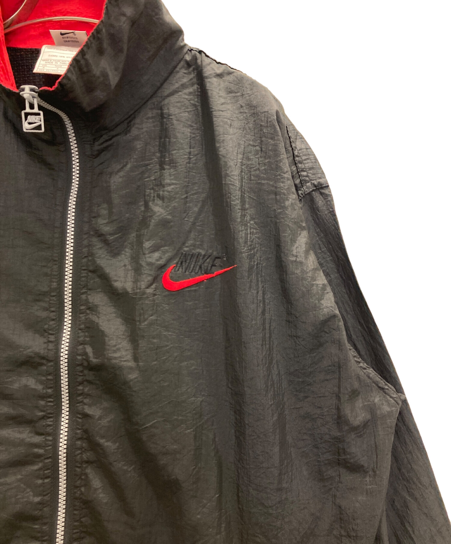 中古・古着通販】NIKE (ナイキ) 90s NYLON JACKET ブラック サイズ:Ⅿ