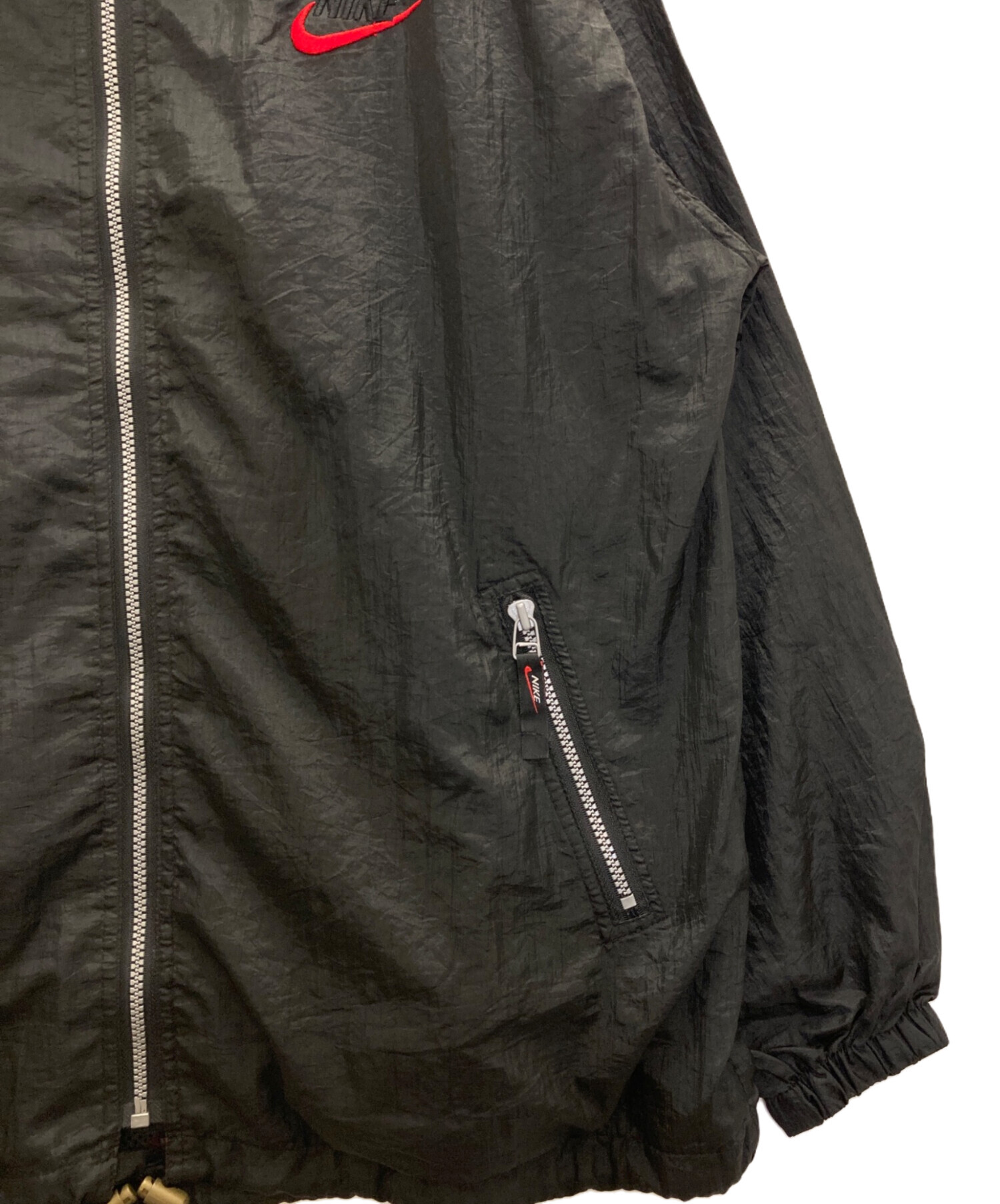 中古・古着通販】NIKE (ナイキ) 90s NYLON JACKET ブラック サイズ:Ⅿ