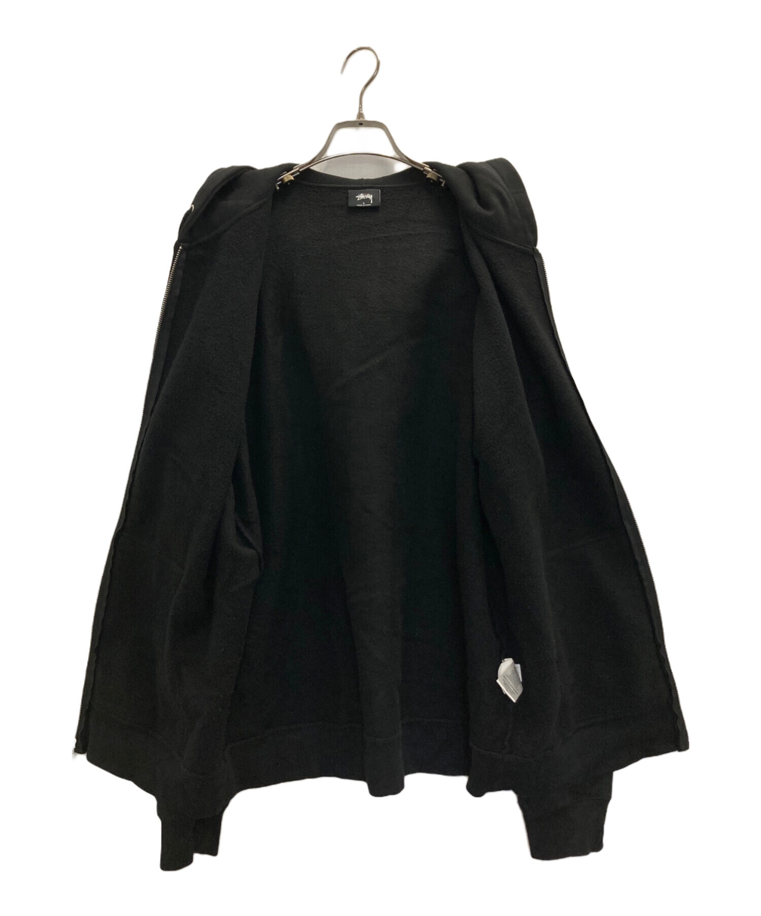 00s ステューシー　ブラック　フーディー　両面 中古・古着通販】stussy (ステューシー) 両面プリントパーカー