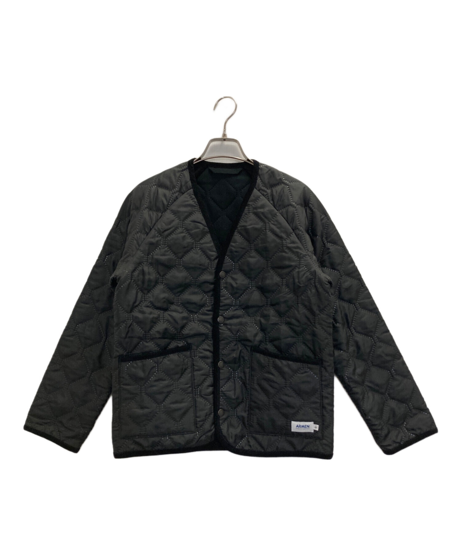 【新品】2023AW ARMEN アーメン　キルティングジャケット 中古・古着通販】ARMEN (アーメン) キルティングジャケット ブラック