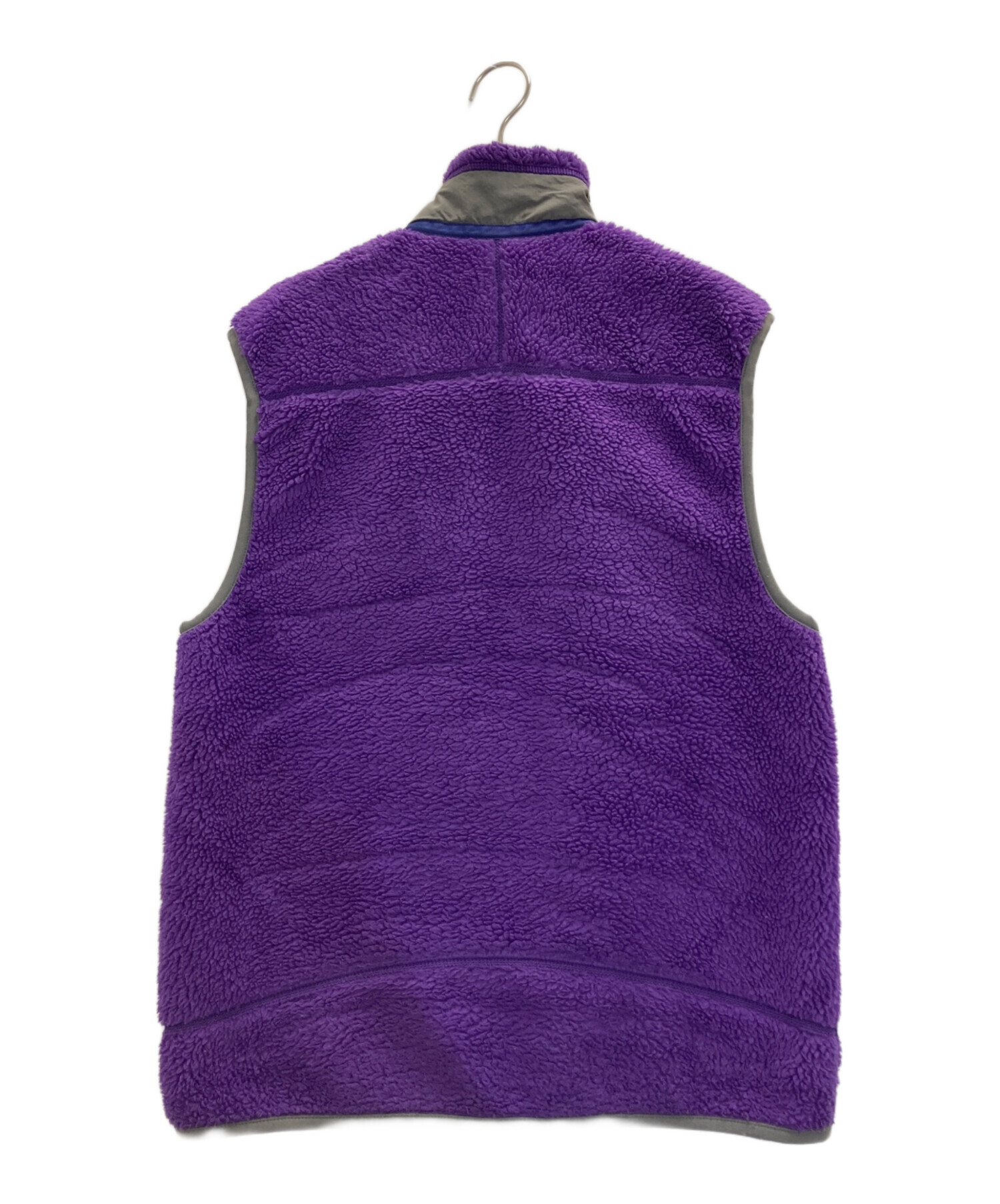 パタゴニア　ベスト　フリース　ロゴ　紫　パープル　Patagonia 【L】 中古・古着通販】Patagonia (パタゴニア) フリースベスト パープル