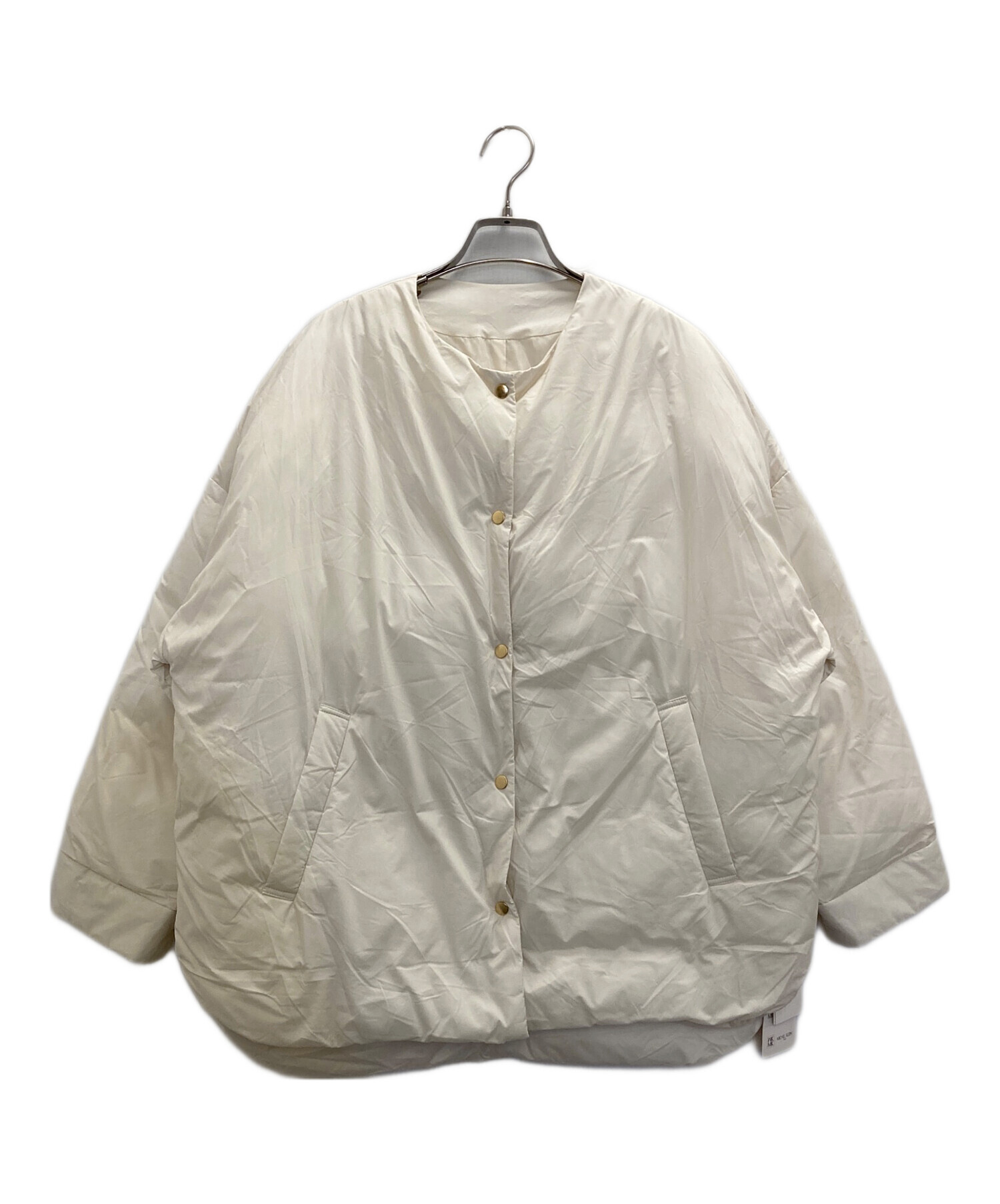 中古・古着通販】MICHEL KLEIN (ミッシェルクラン) ノーカラー中綿 