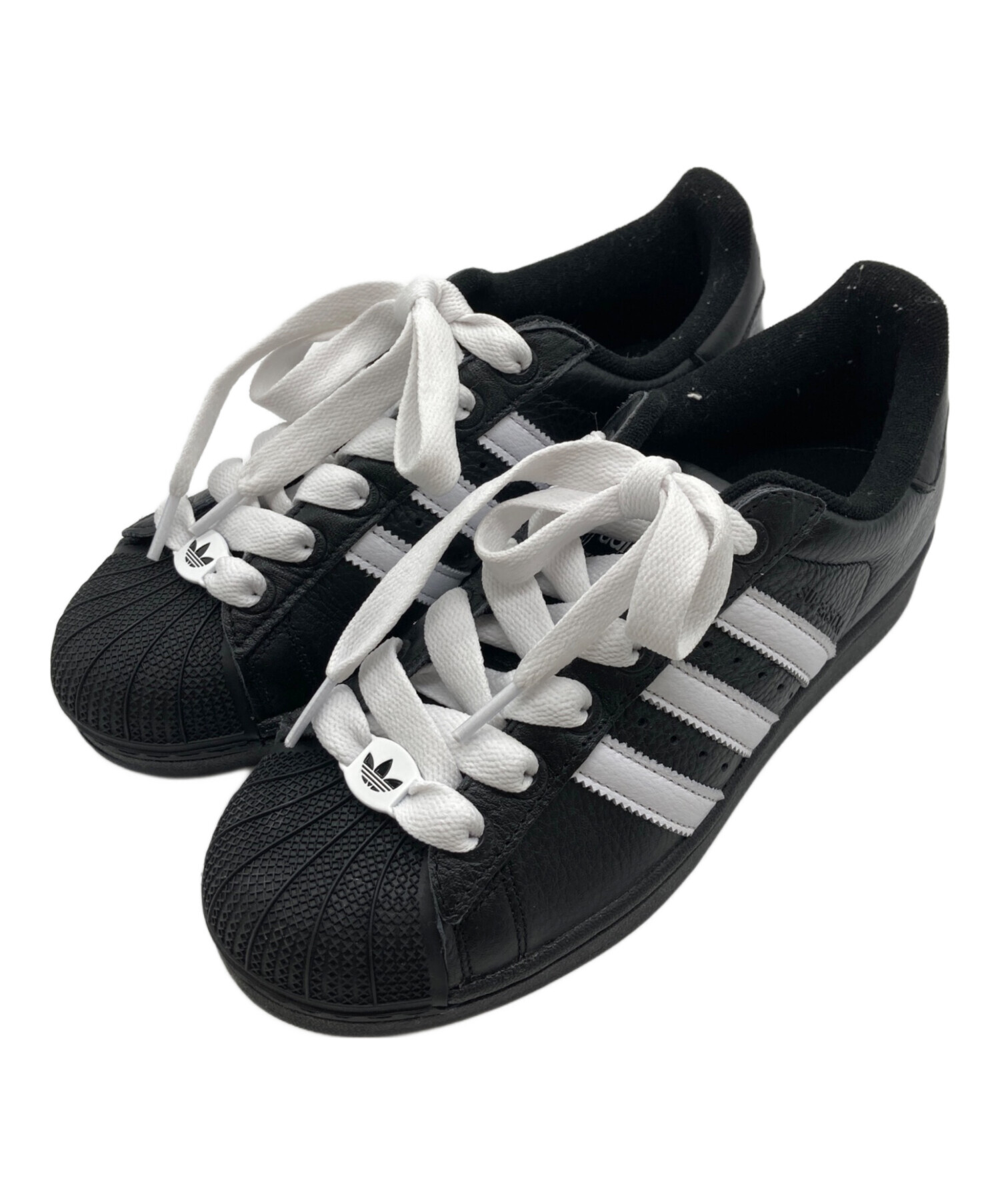 adidas (アディダス) ローカットスニーカー ブラック サイズ:25.5cm 