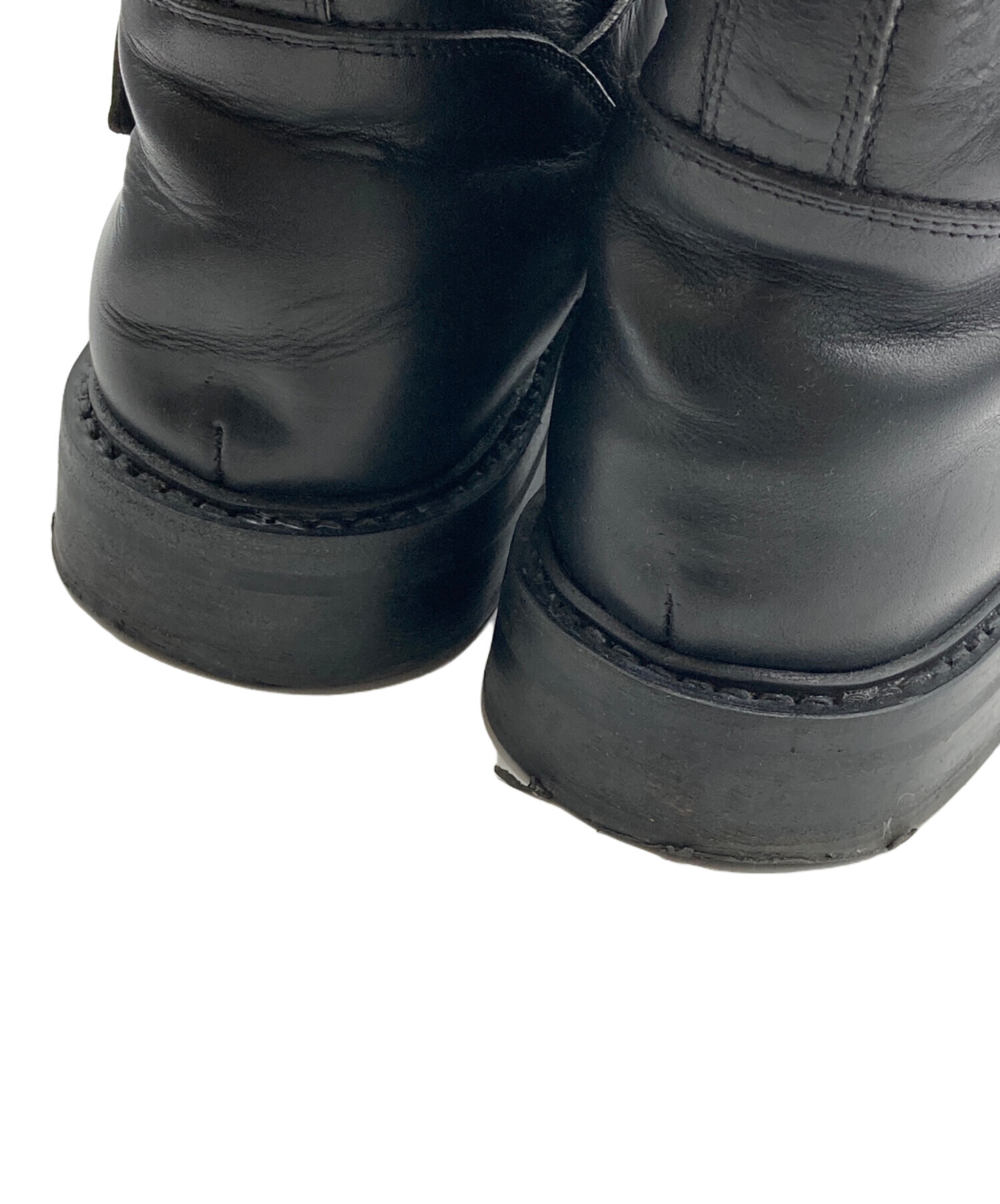 BUTTERO ブラック エンジニアブーツ 中古・古着通販】BUTTERO (ブッテロ) ショートエンジニアブーツ