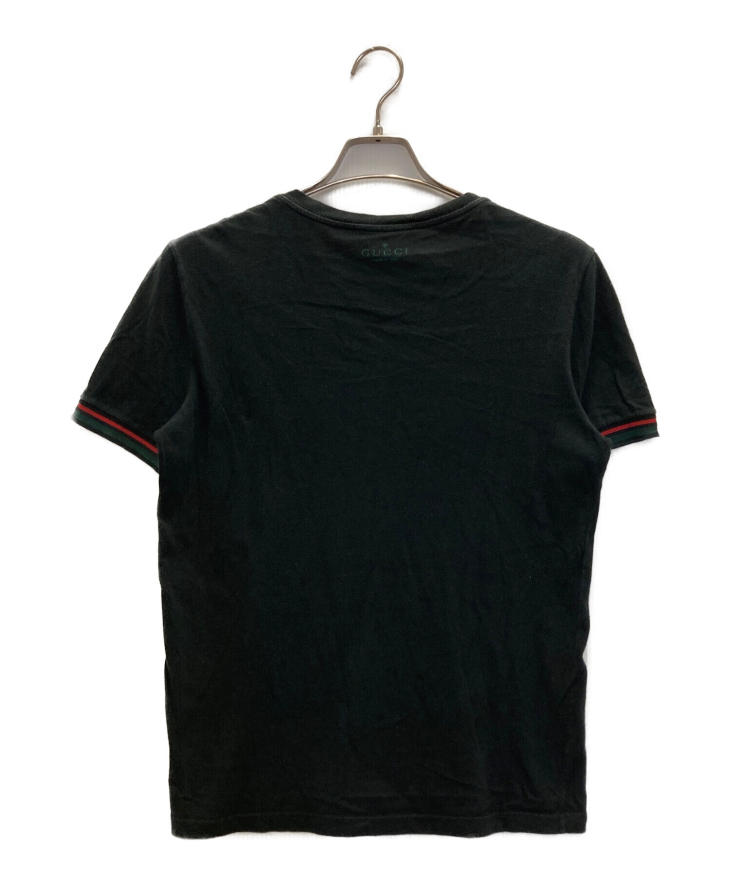 中古・古着通販】GUCCI (グッチ) シェリーラインリブT-shirts ブラック