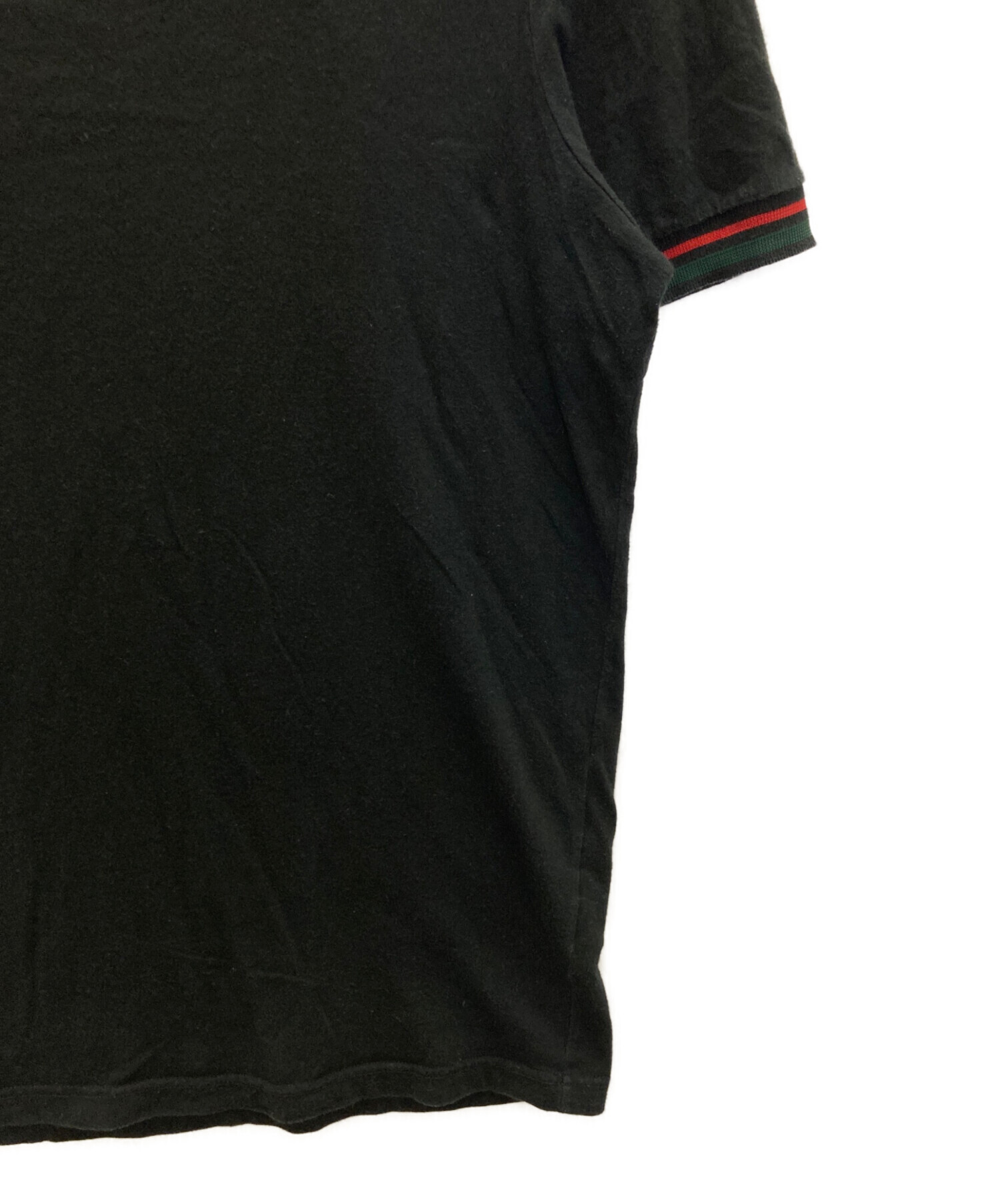 中古・古着通販】GUCCI (グッチ) シェリーラインリブT-shirts ブラック