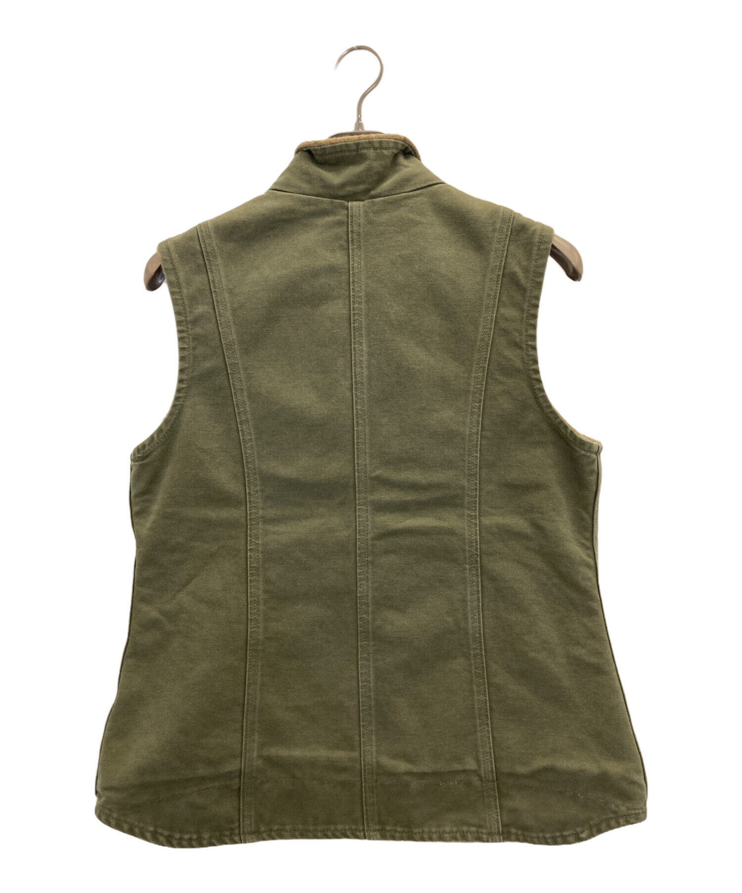 Carhartt カーハート ベスト ダッグ ワークベスト カーキ USA 古着 中古・古着通販】CarHartt (カーハート) ダックベスト カーキ サイズ