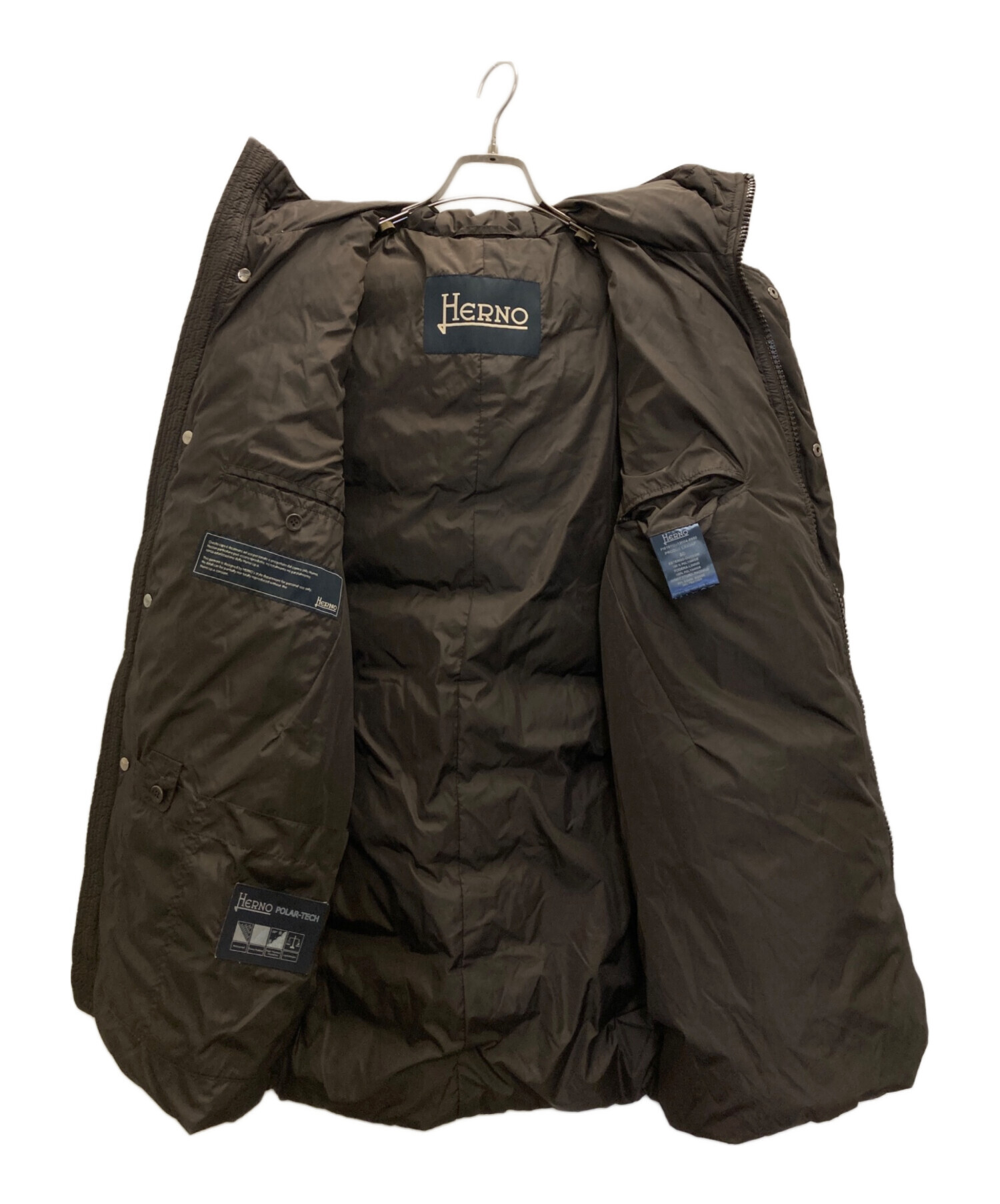 中古・古着通販】HERNO (ヘルノ) ポーラテックフーデッドダウンコート