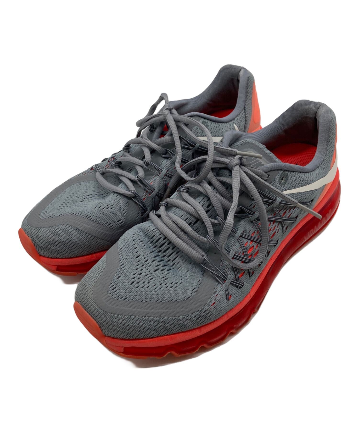中古・古着通販】NIKE (ナイキ) スニーカー グレー×オレンジ サイズ