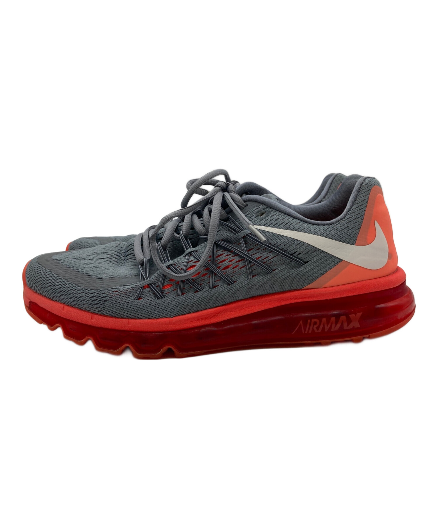 中古・古着通販】NIKE (ナイキ) スニーカー グレー×オレンジ サイズ
