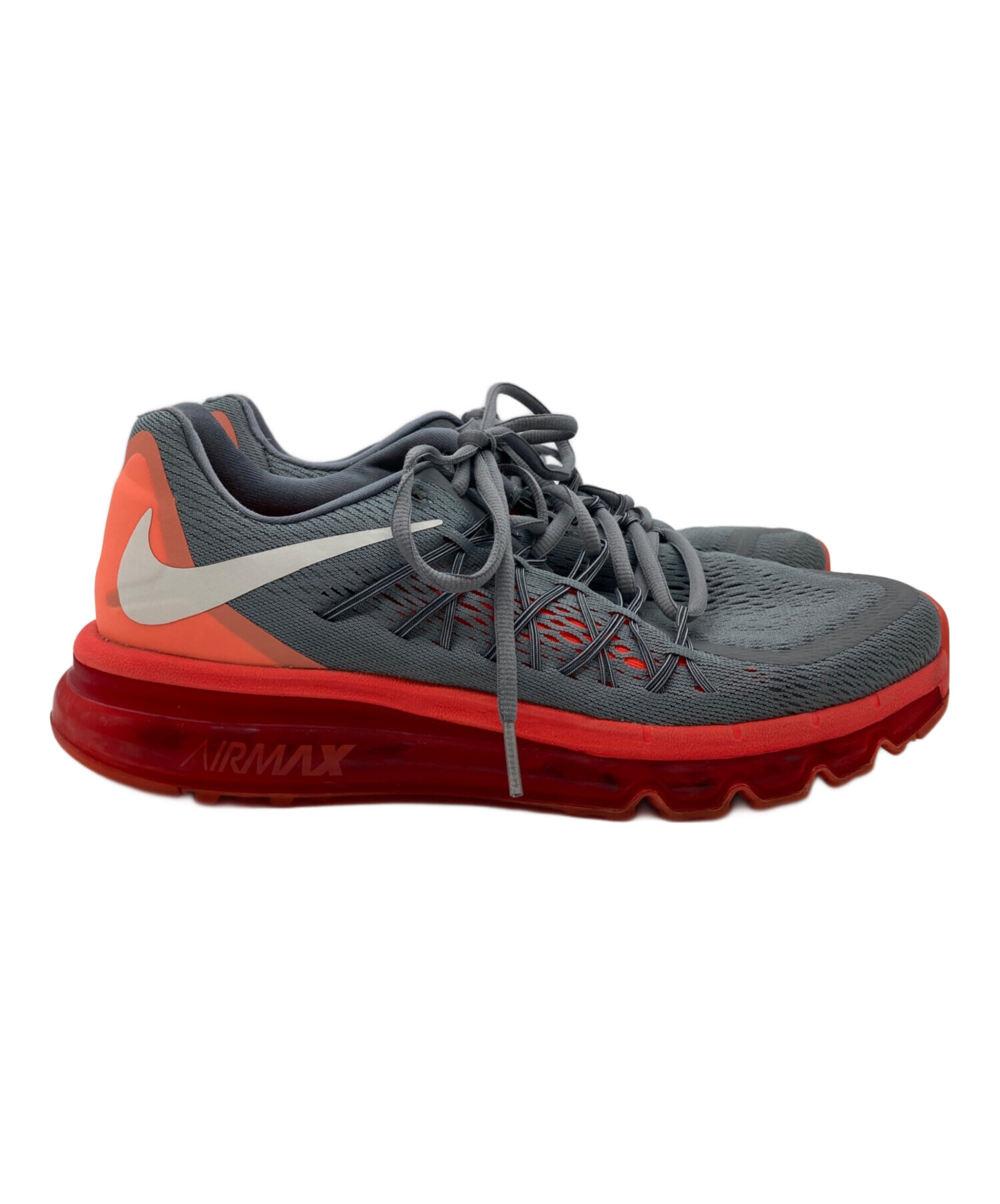 中古・古着通販】NIKE (ナイキ) スニーカー グレー×オレンジ サイズ