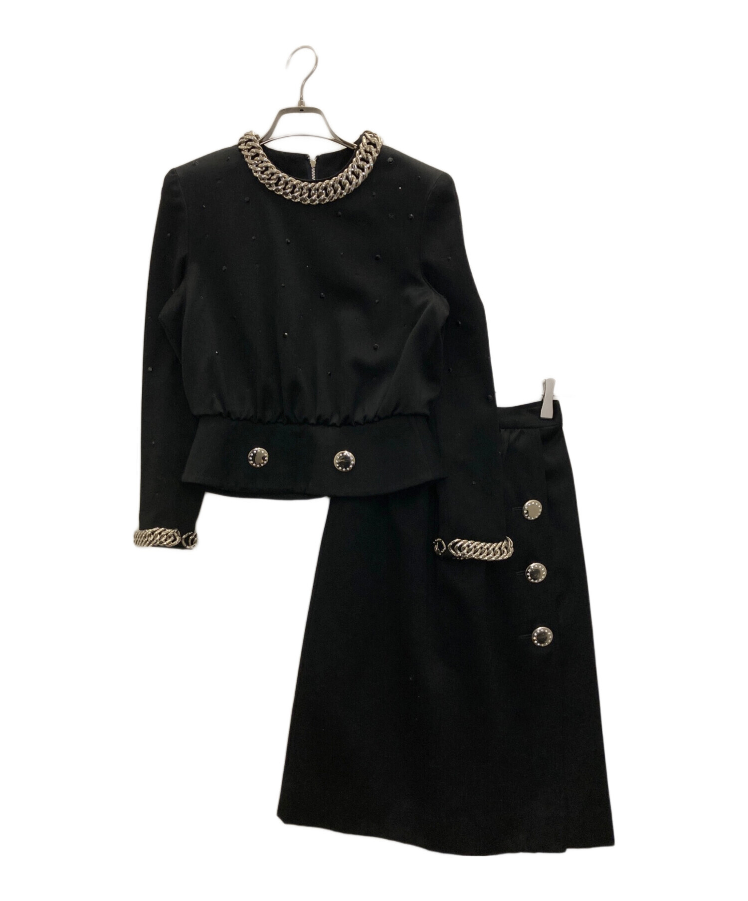 中古・古着通販】伊太利屋 (イタリヤ) セットアップ ブラック サイズ