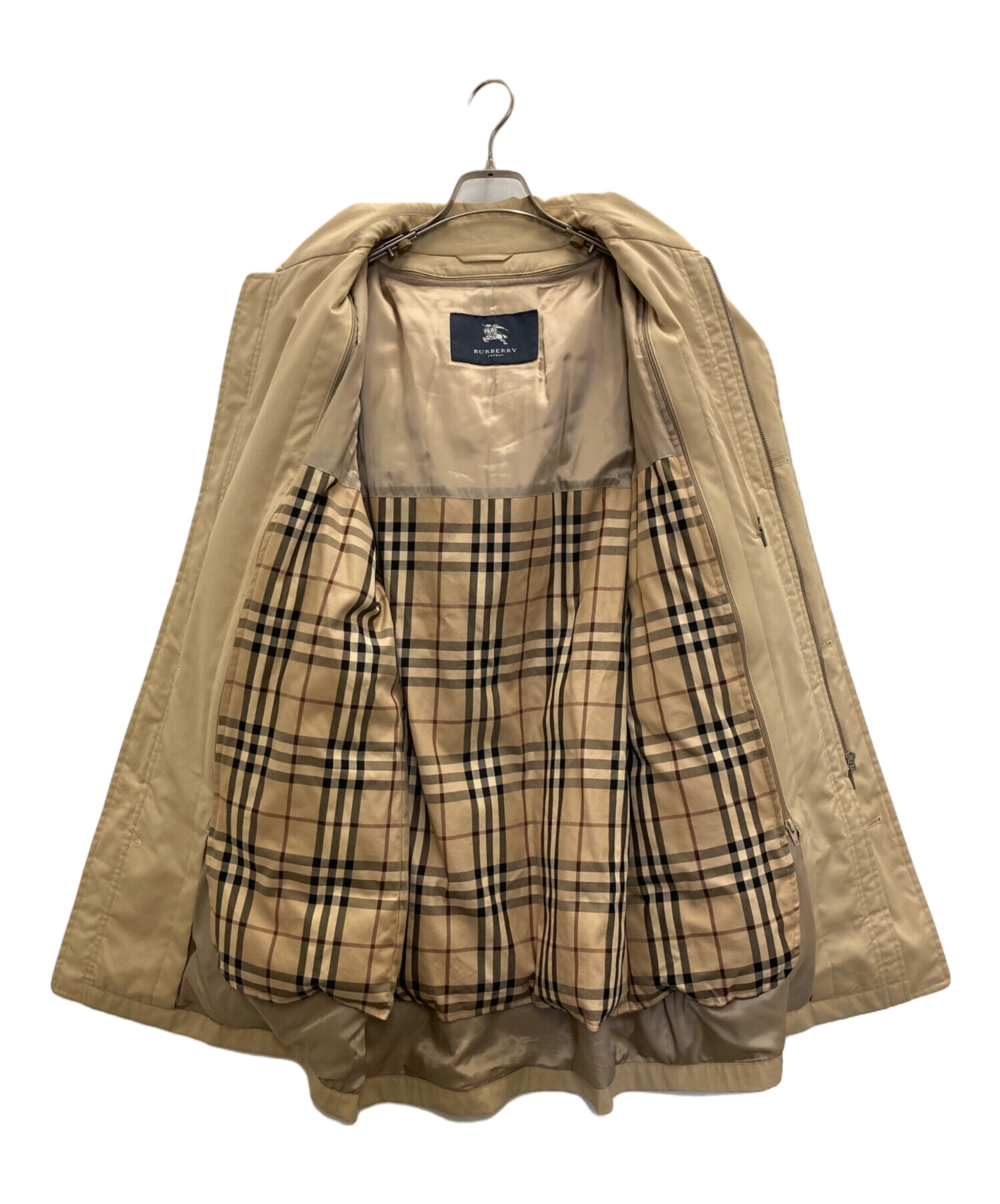 バーバリーロンドン　ナイロンジャケット　ノバチェック　ライナー　レディース　L バーバリーロンドン ナイロンジャケット ノバチェック ライナー