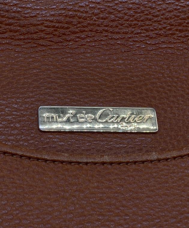 中古・古着通販】Cartier (カルティエ) レザーショルダーバッグ