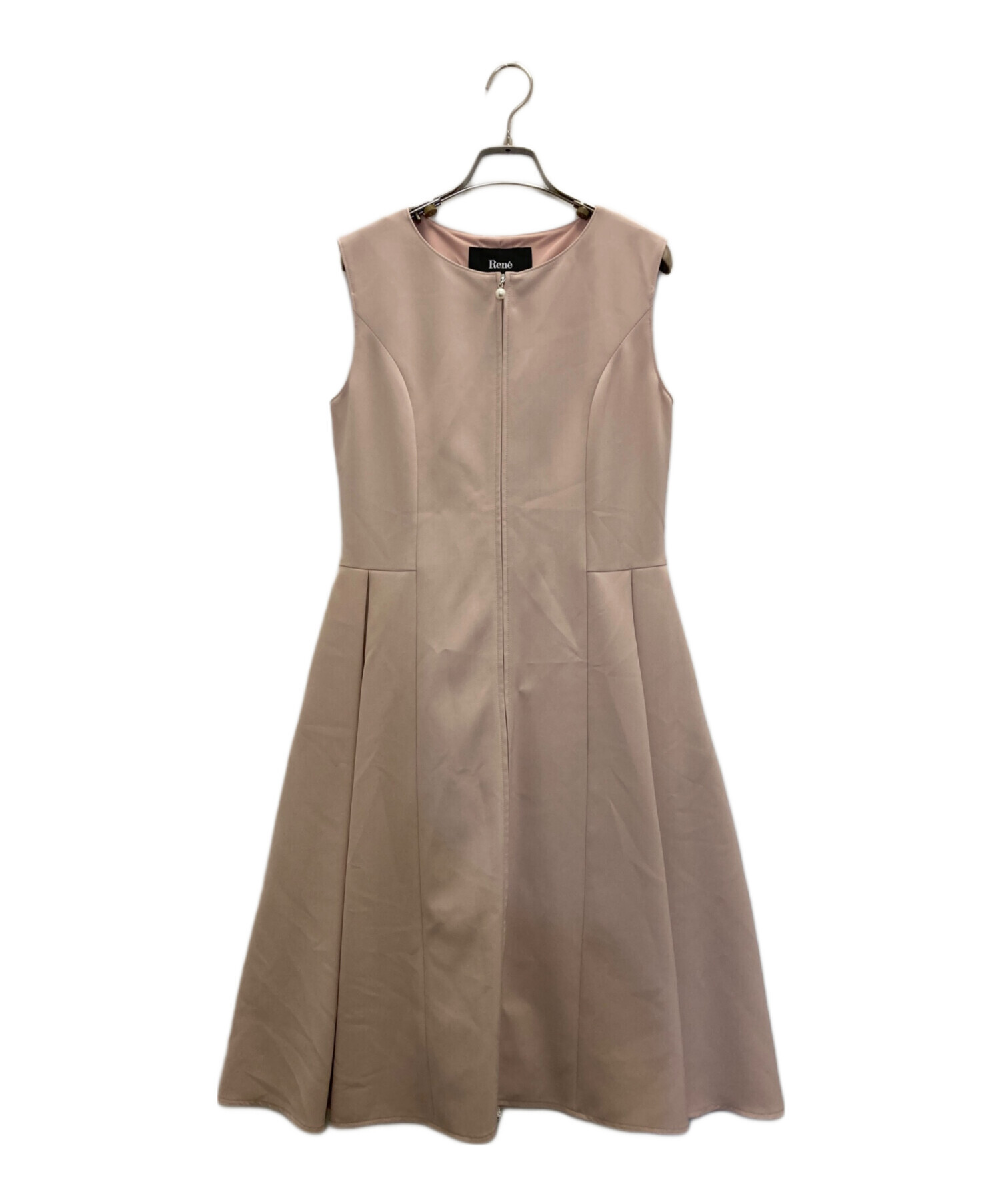 中古・古着通販】Rene (ルネ) ギャザーノースリーブワンピース