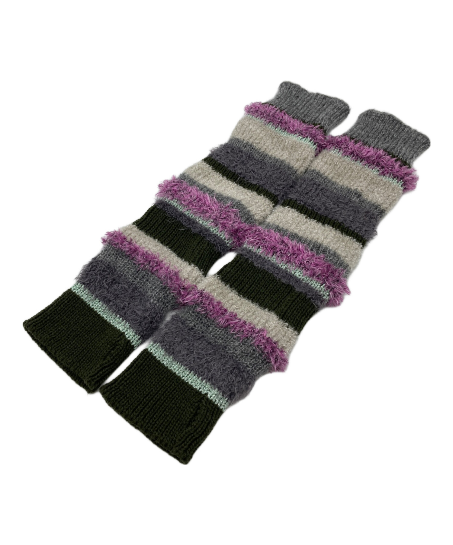 中古・古着通販】rurumu (ルルムウ) 手編みアームウォーマー グレー