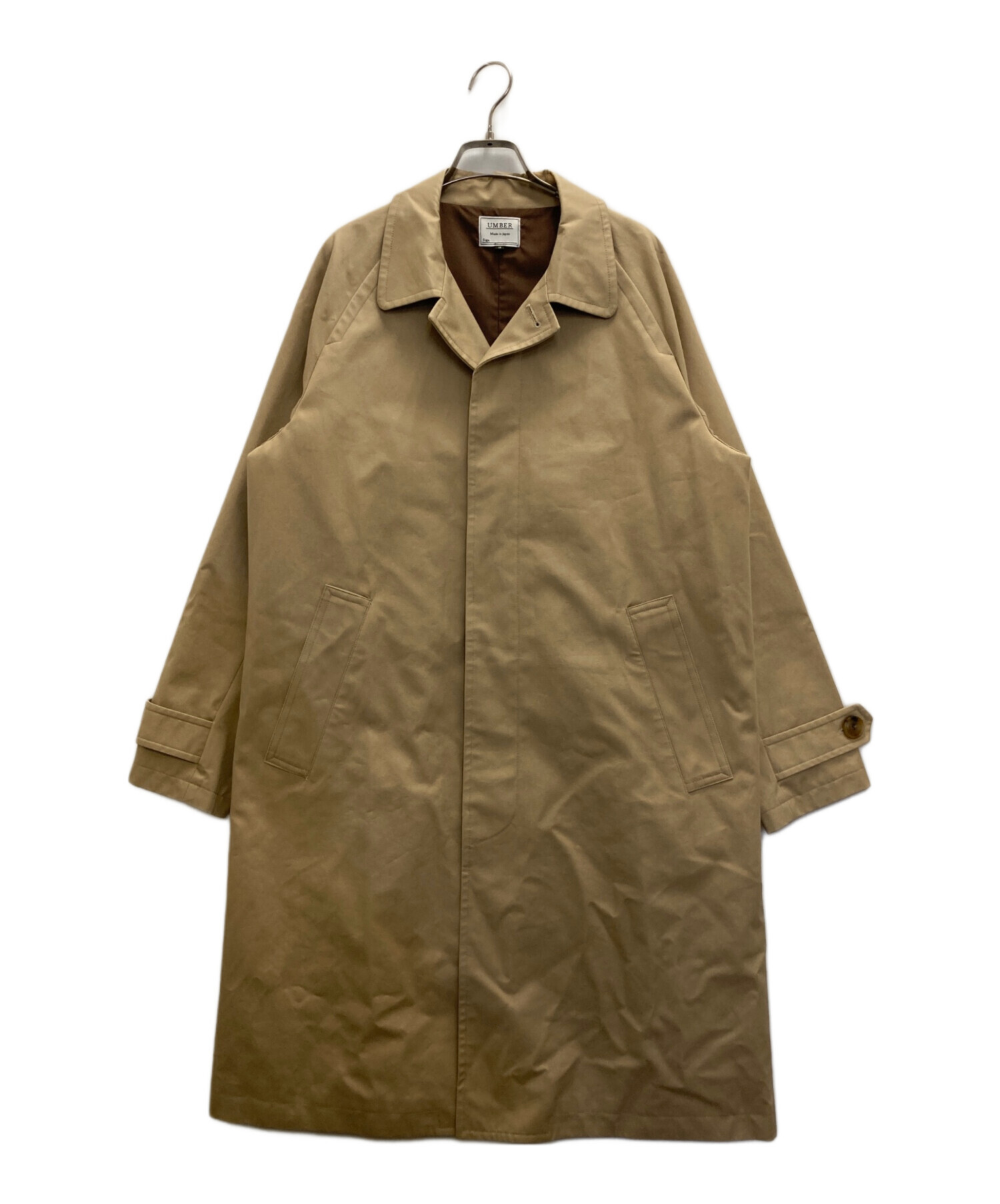 中古・古着通販】UMBER (アンバー) ステンカラーコート ベージュ