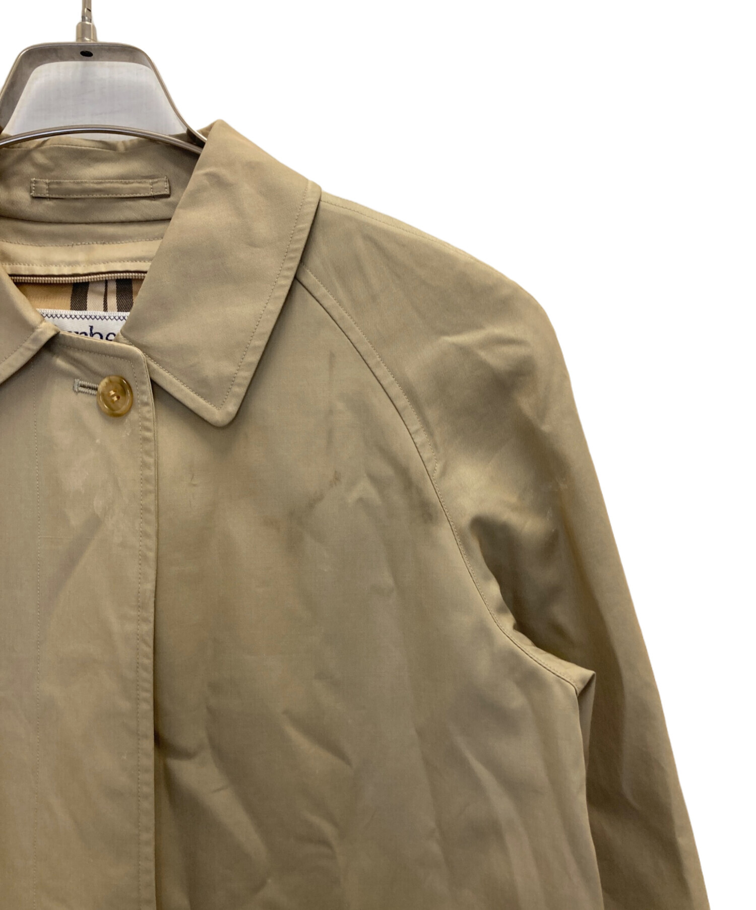 中古・古着通販】BURBERRY (バーバリー) ステンカラーコート ベージュ