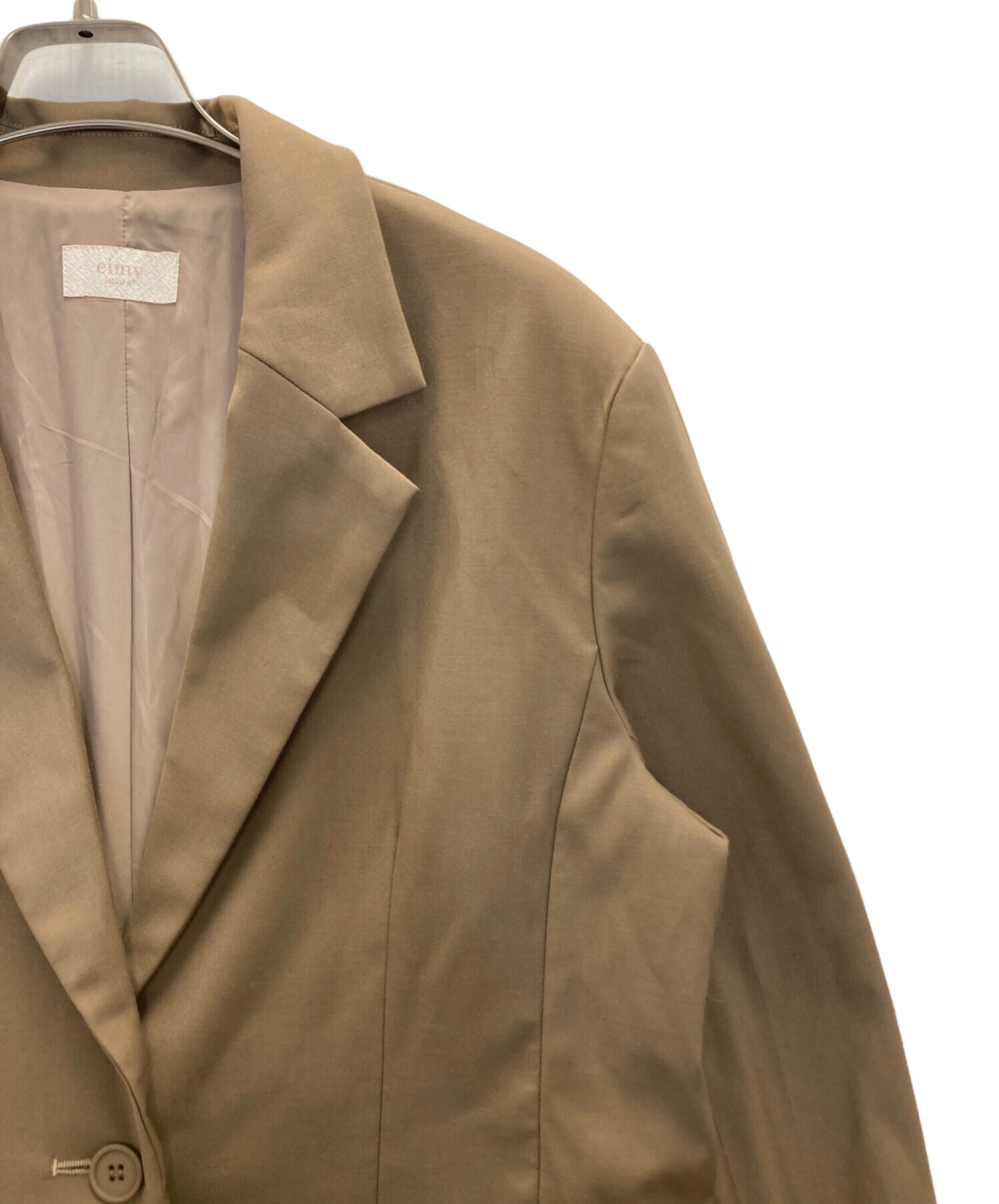 eimy istoire two way over jacket ベージュ 中古・古着通販】eimy 
