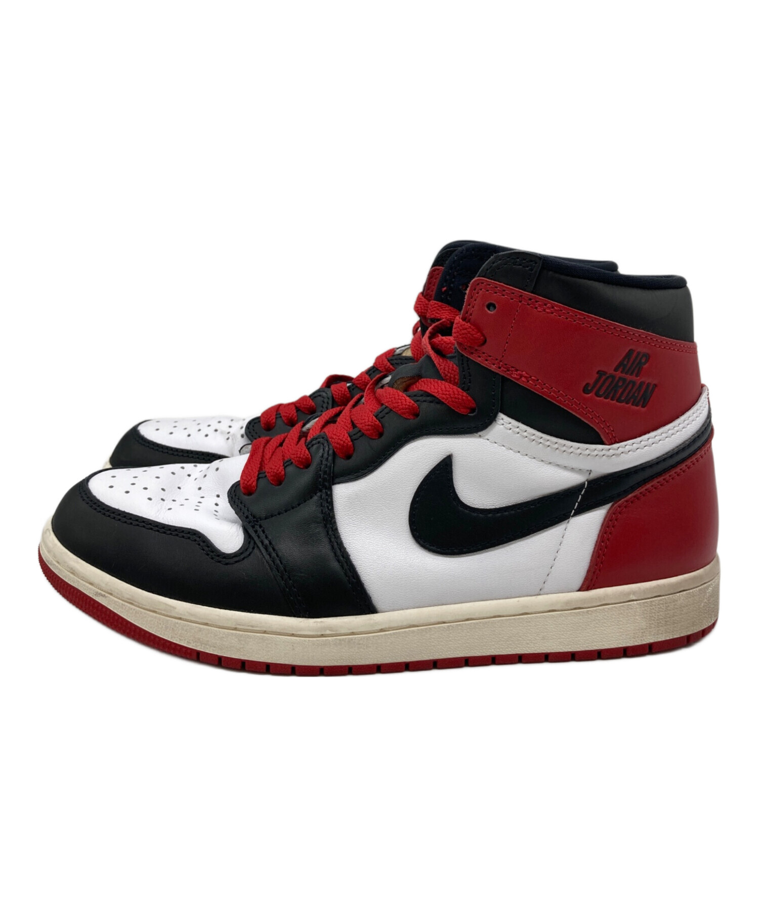 NIKE ナイキ スニーカー 27cm 赤x白x黒 【古着】【中古】 中古・古着通販】NIKE (ナイキ) ハイカットスニーカー レッド×ブラック