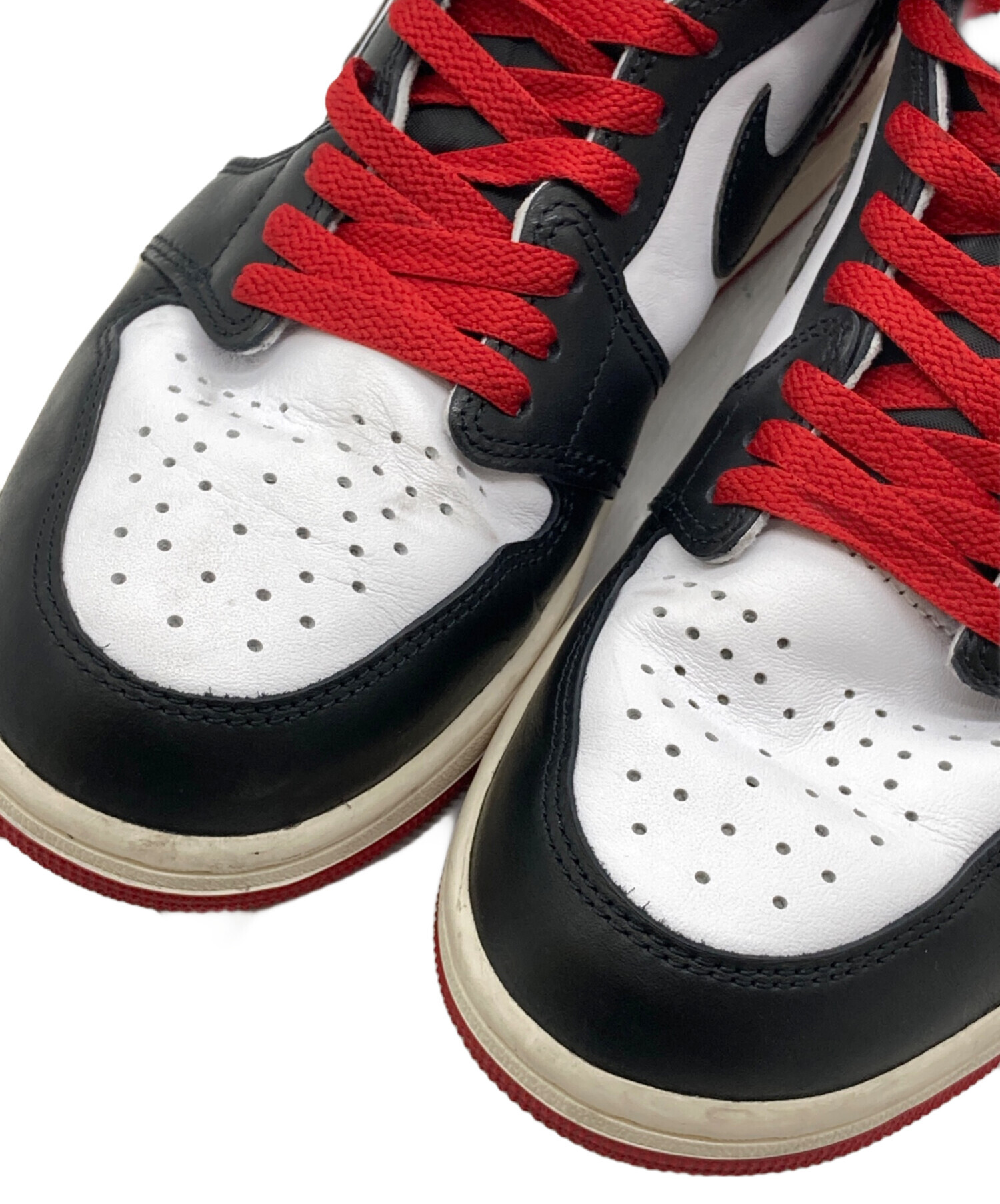 NIKE ナイキ スニーカー 27cm 赤x白x黒 【古着】【中古】 中古・古着通販】NIKE (ナイキ) ハイカットスニーカー レッド×ブラック