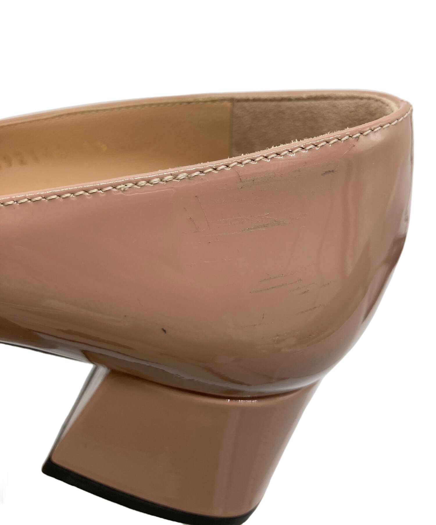 Sergio rossi パテント ベージュ パンプス 38未使用品 中古・古着通販】sergio rossi (セルジオロッシ) パテントレザー