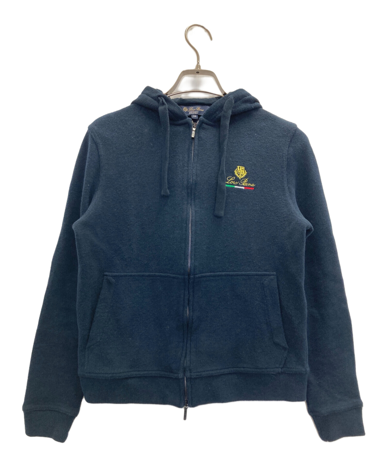 Loro Piana☆ジップパーカー☆ 中古・古着通販】LORO PIANA (ロロピアーナ) ジップパーカー ネイビー