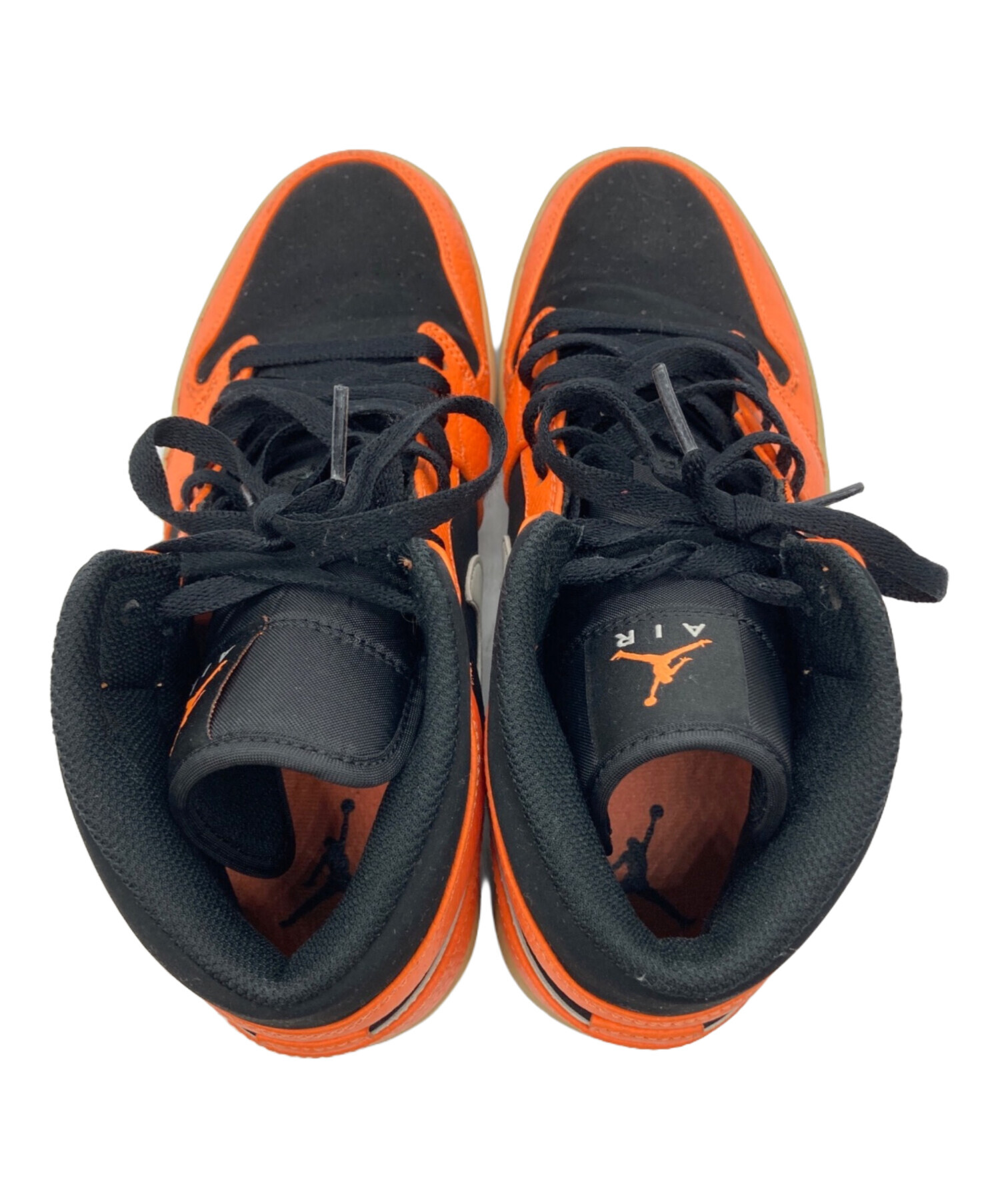 中古・古着通販】NIKE (ナイキ) ハイカットスニーカー オレンジ サイズ