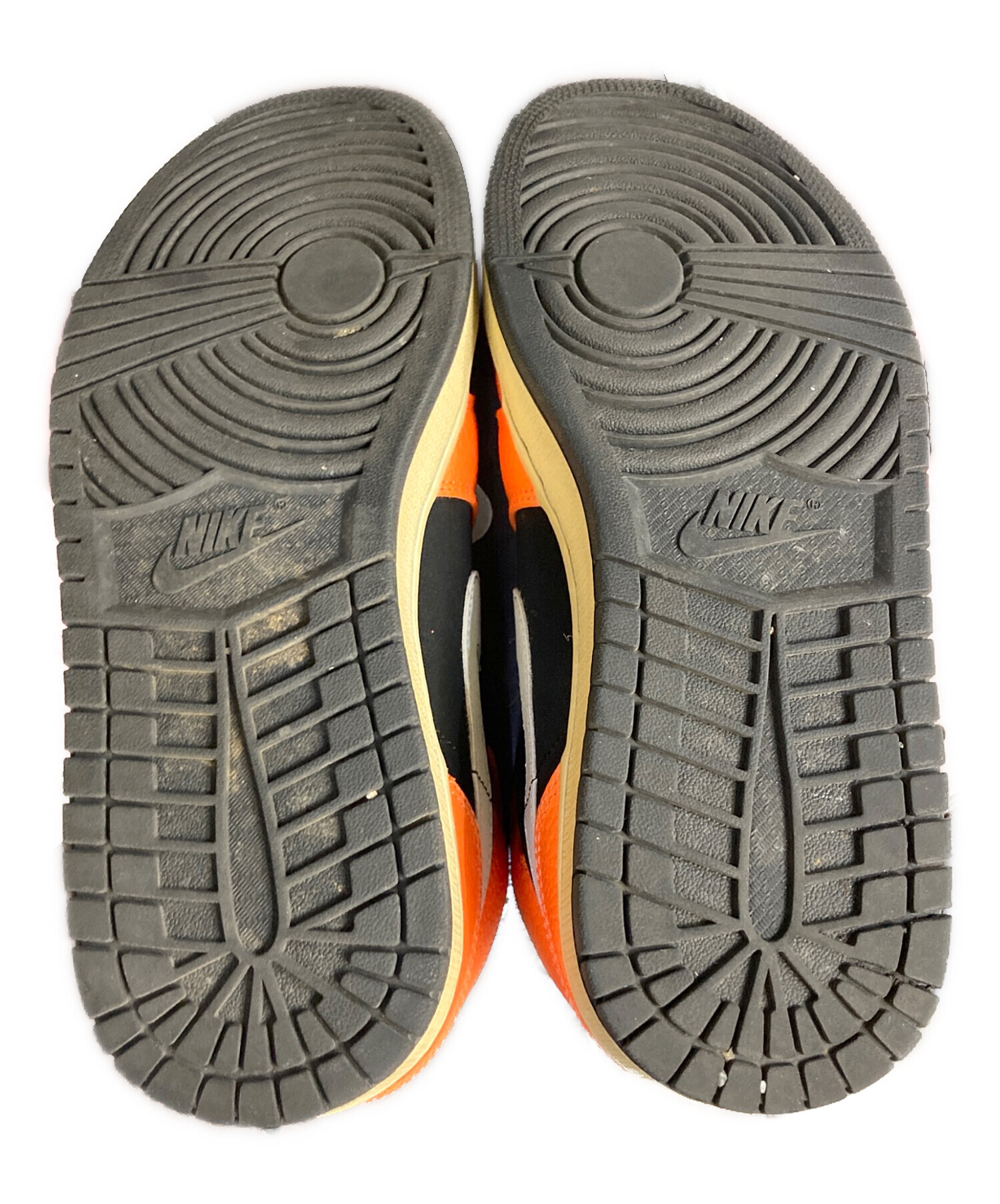 中古・古着通販】NIKE (ナイキ) ハイカットスニーカー オレンジ サイズ