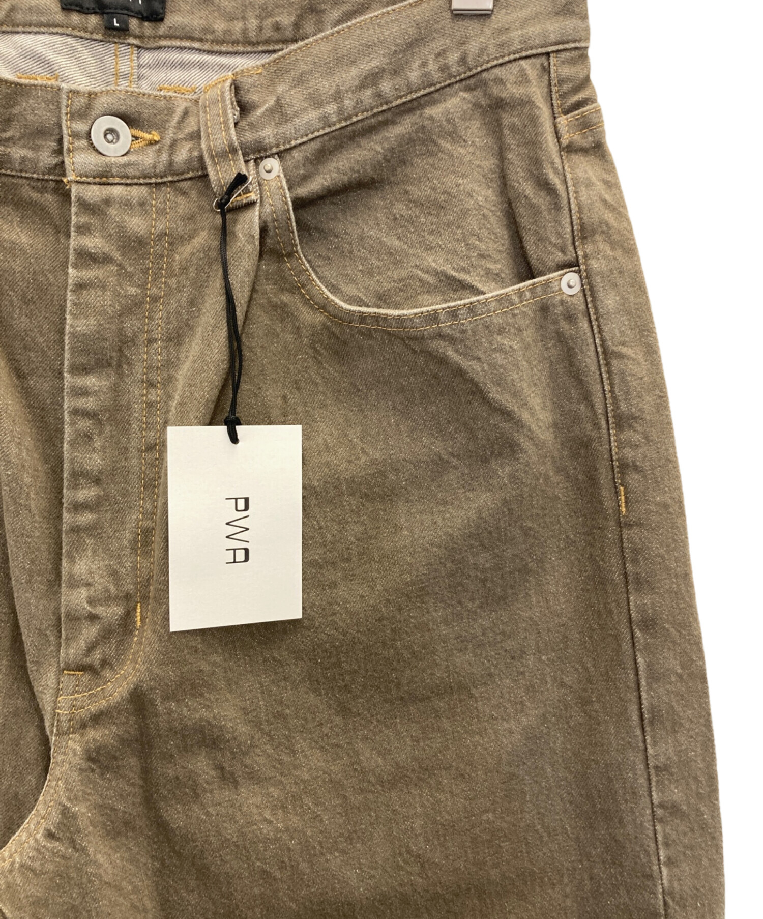 中古・古着通販】PWA (プア) RELAX-FIT 6P JEANS ブラウン サイズ:Ⅼ 